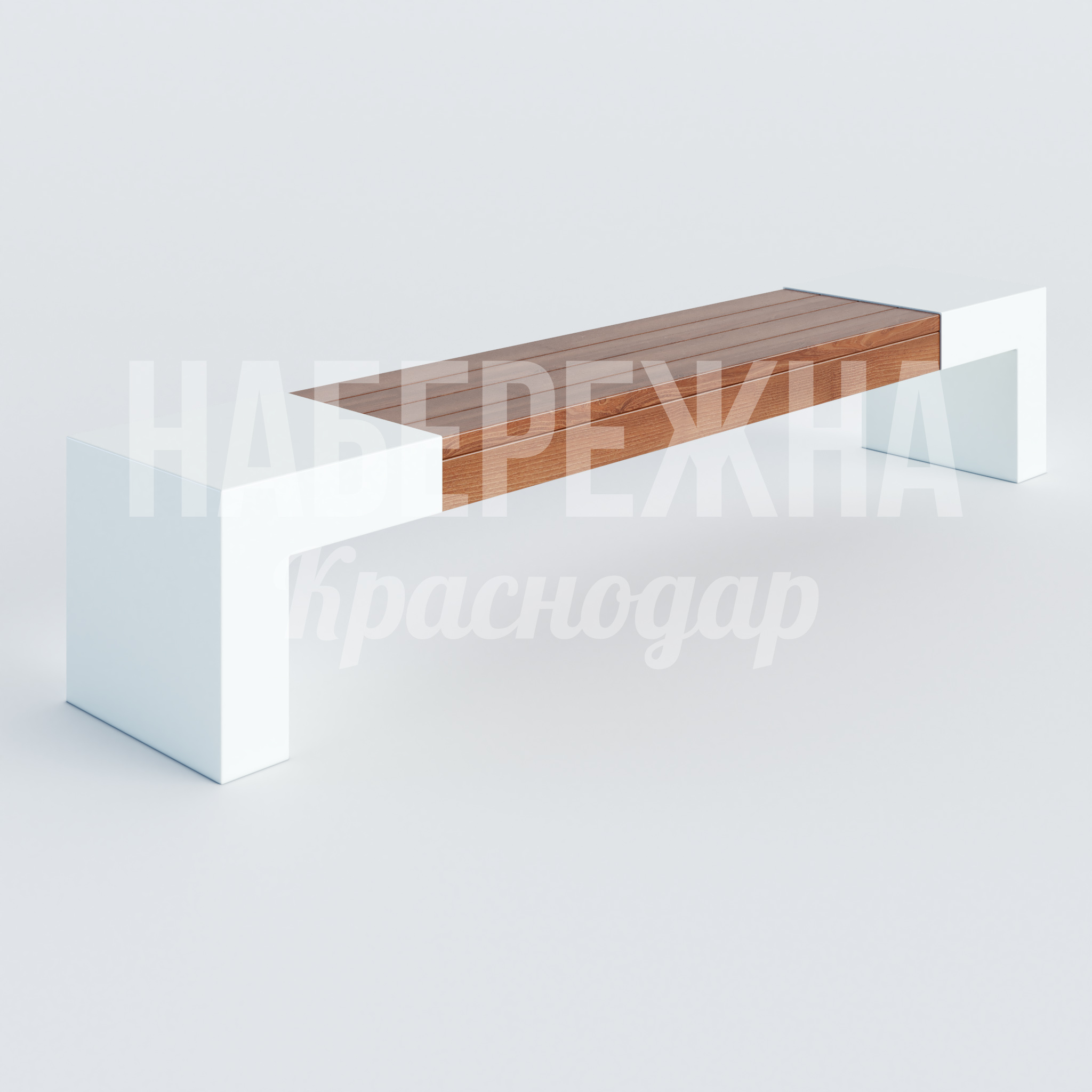 Скамейка Meshå 450x2400x750 мм. ASK-20.167-1 Скамейка с деревянным сиденьем на монолитных опорах. Выдерживает интенсивную эксплуатацию в городской среде.
