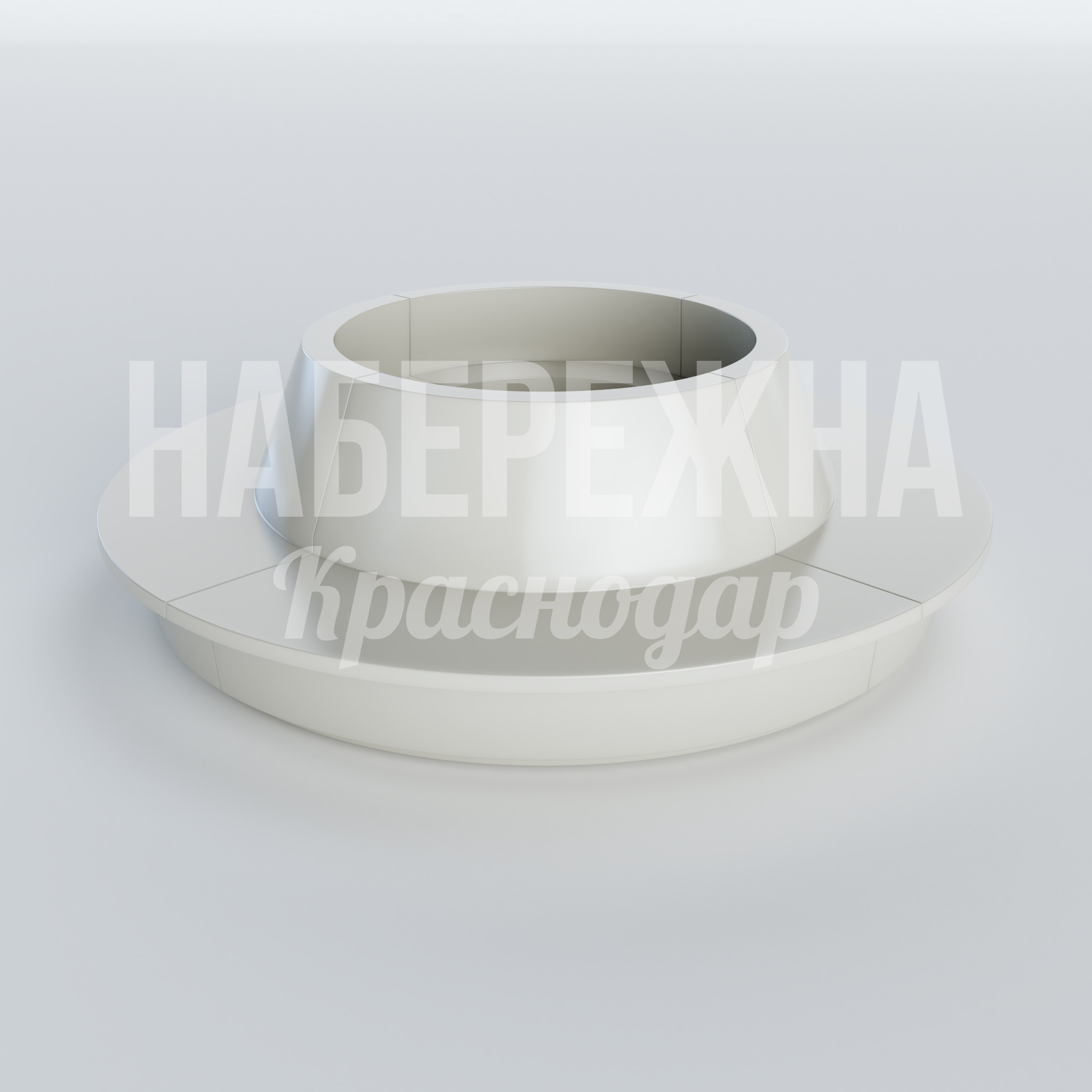 Круговая скамейка со столом Riy 3000x3000x1030 мм. ASK-22.100-2 Круговая скамейка со встроенным столом для общественных зон. Вмещает до 8 человек, устойчива к влаге и УФ-лучам.