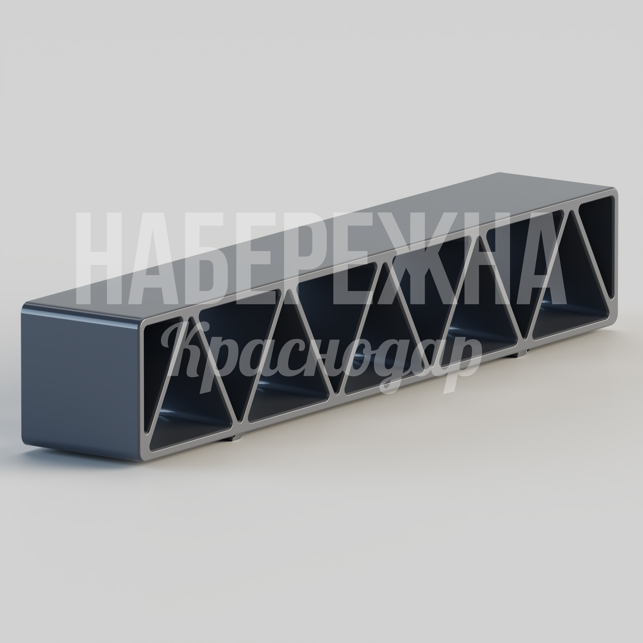 Лавочка Jås 450x2600x470 мм. MAF-24.078 Скамейка с декоративным каркасом и сиденьем из профильной трубы. Стойкое порошковое покрытие для парков и скверов.