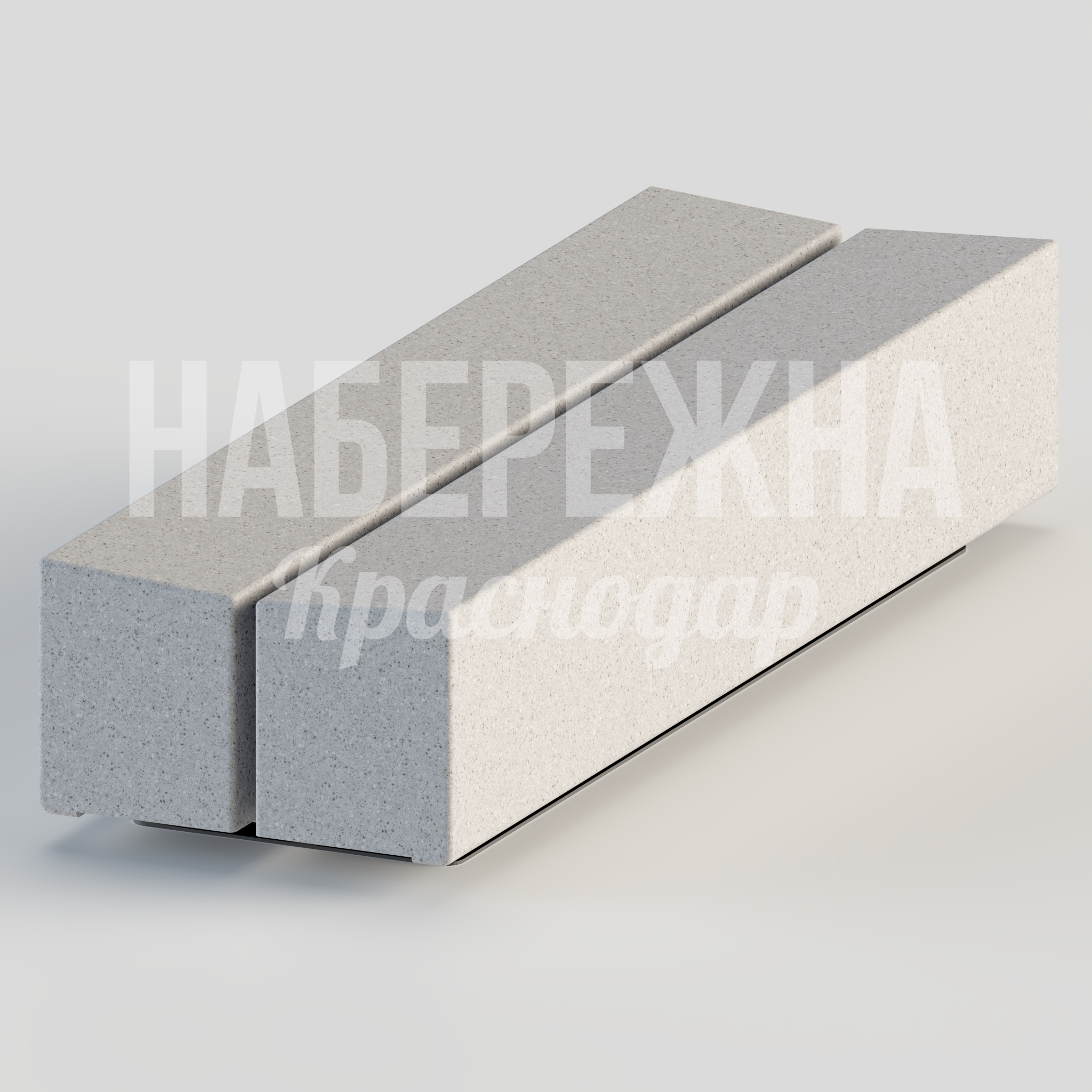 Лавочка Nökbuu 630x2000x450 мм. MAF-22.061 Лавочка из армированного бетона с металлическим каркасом. Выдерживает высокие нагрузки, устойчива к вандализму.