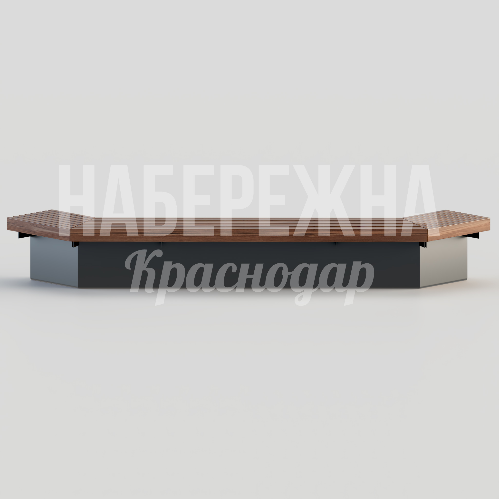Лавочка Pelo - купить, 760x3240x450 мм, Металл, Дерево
