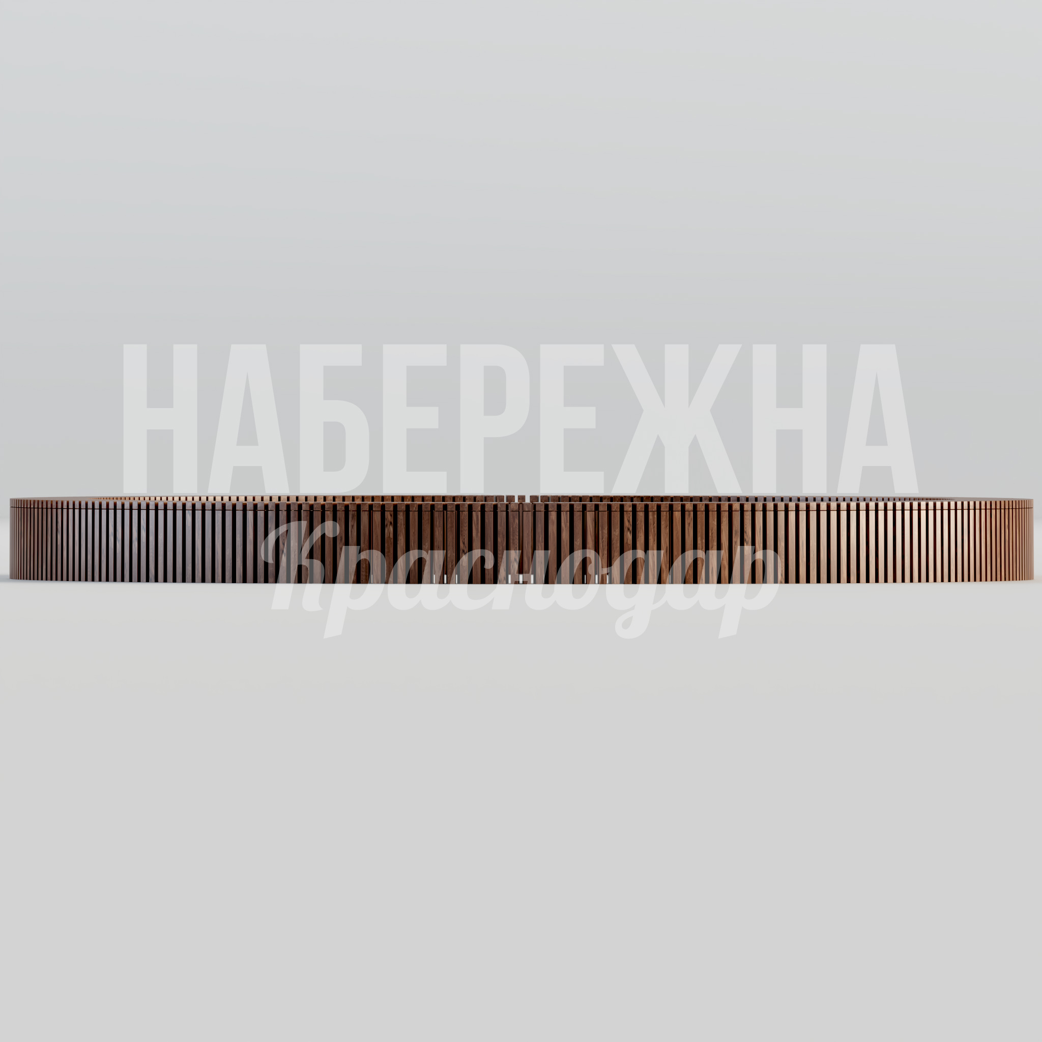Круговая лавочка Keljup — купить, MAF-22.118 | Набережна Круговая лавочка Keljup - купить, 6600x6600x500 мм, Дерево