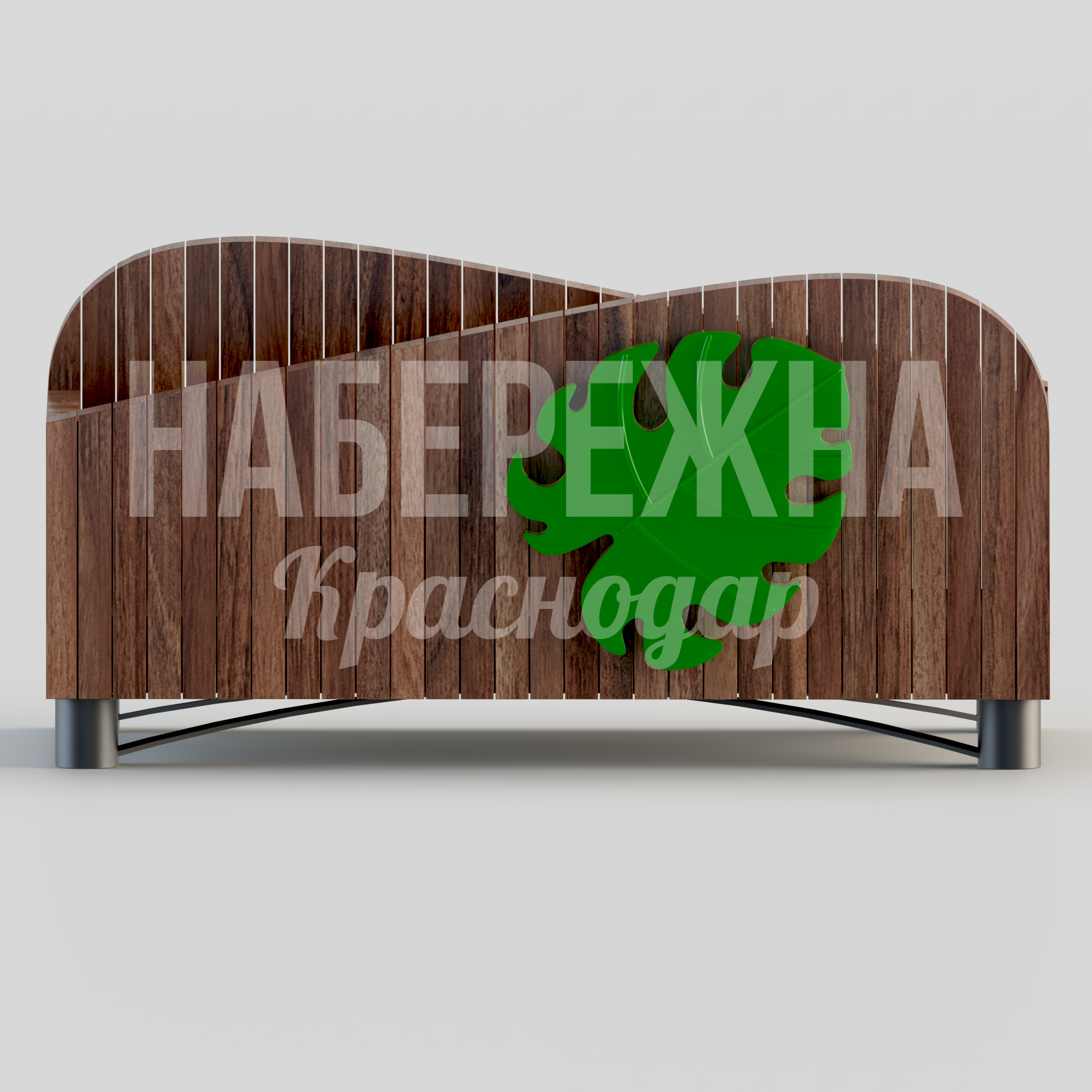 Цветочница Forgu Monstera Plant — купить, MAF-22.142 | Набережна Цветочница Forgu Monstera Plant - купить, 890x1800x880 мм, Металл, Дерево, МПК