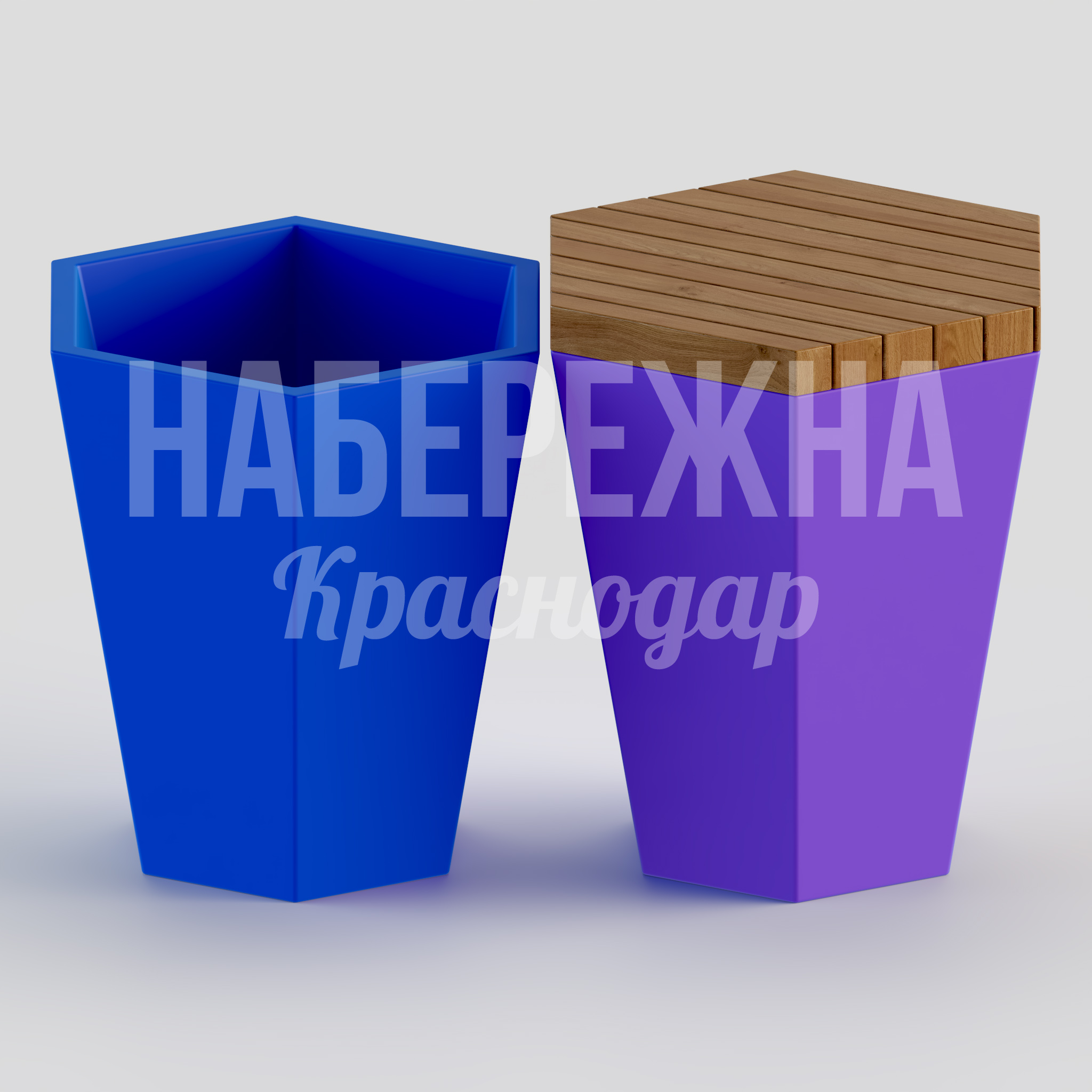 Вазон Yumju Diamond — купить, MAF-22.150 | Набережна Вазон Yumju Diamond - купить, 700x1200x760 мм, Дерево, Стеклопластик