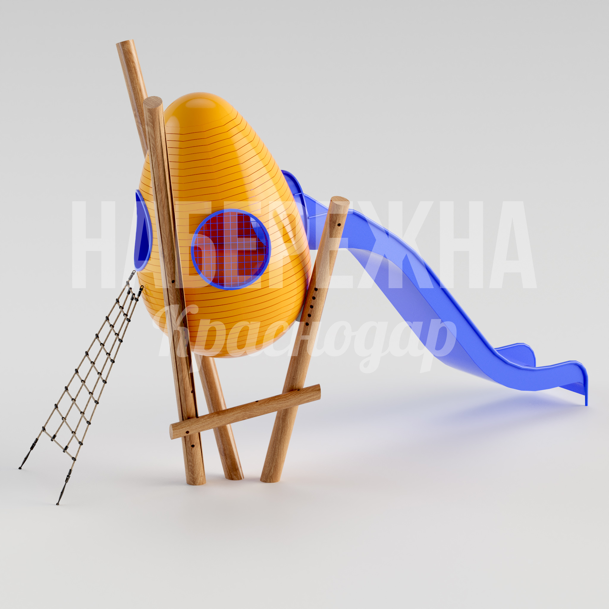 Игровой городок Hatve — купить, MAF-22.179 | Набережна Игровой городок Hatve - купить, 5580x4580x4150 мм, Металл, Дерево, Стеклопластик