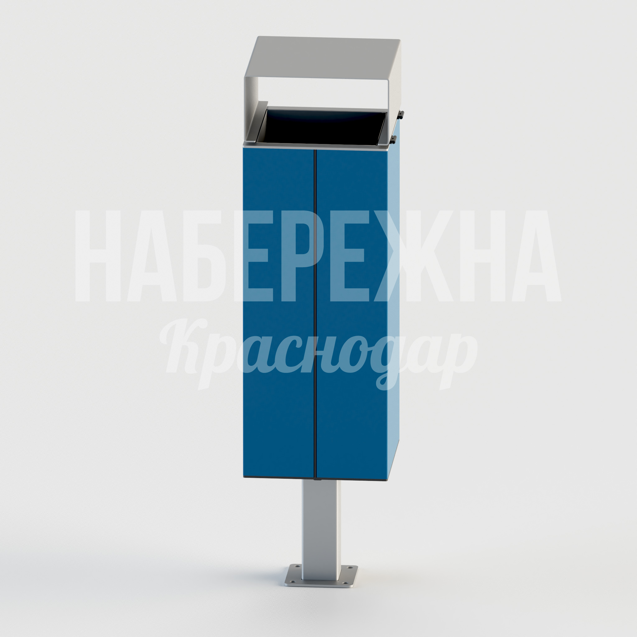 Урна Ipvigo — купить, MAF-22.192 | Набережна Урна Ipvigo - купить, 370x370x1070 мм, Металл