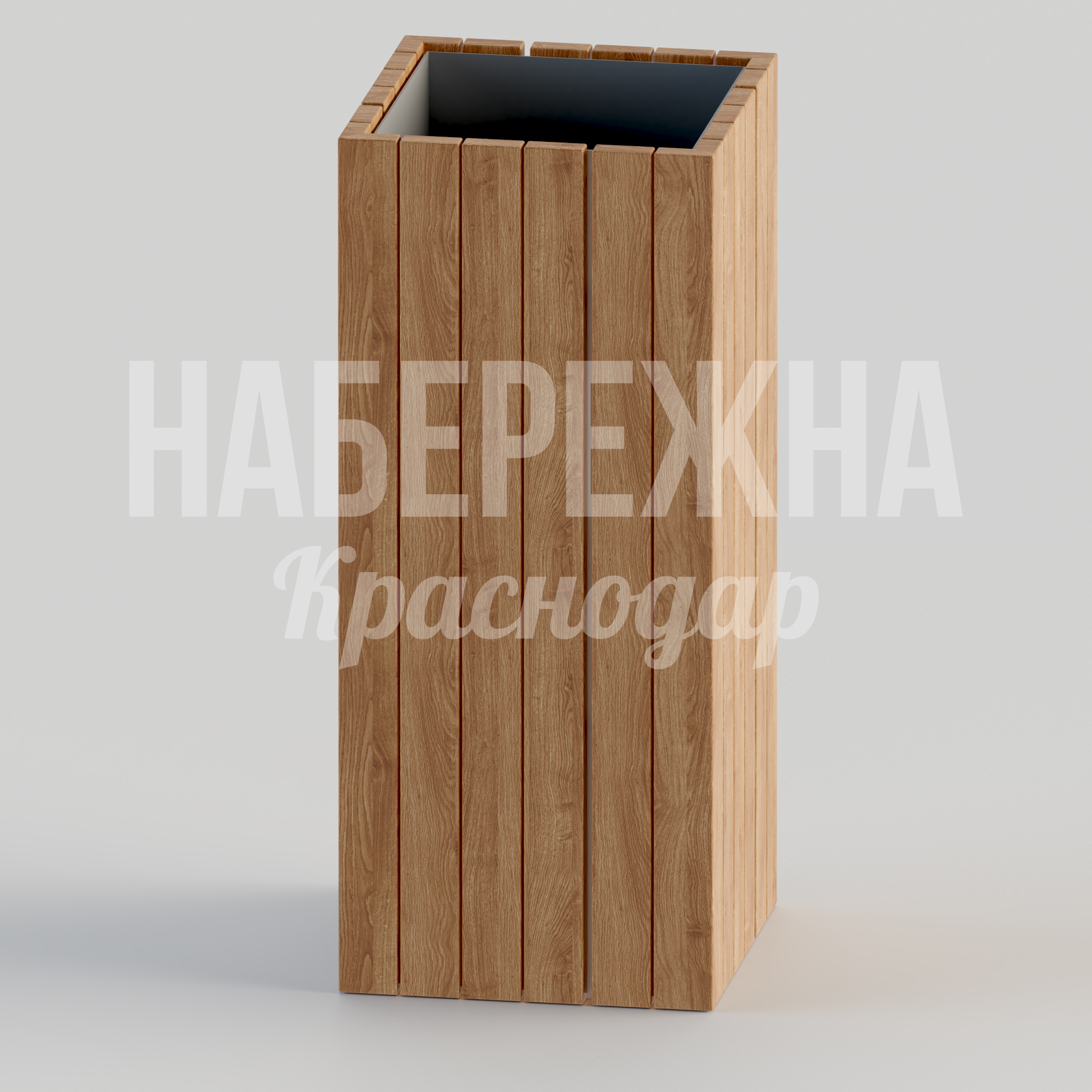 Урна Fepöetnu - купить, 315x315x740 мм, Металл, Дерево