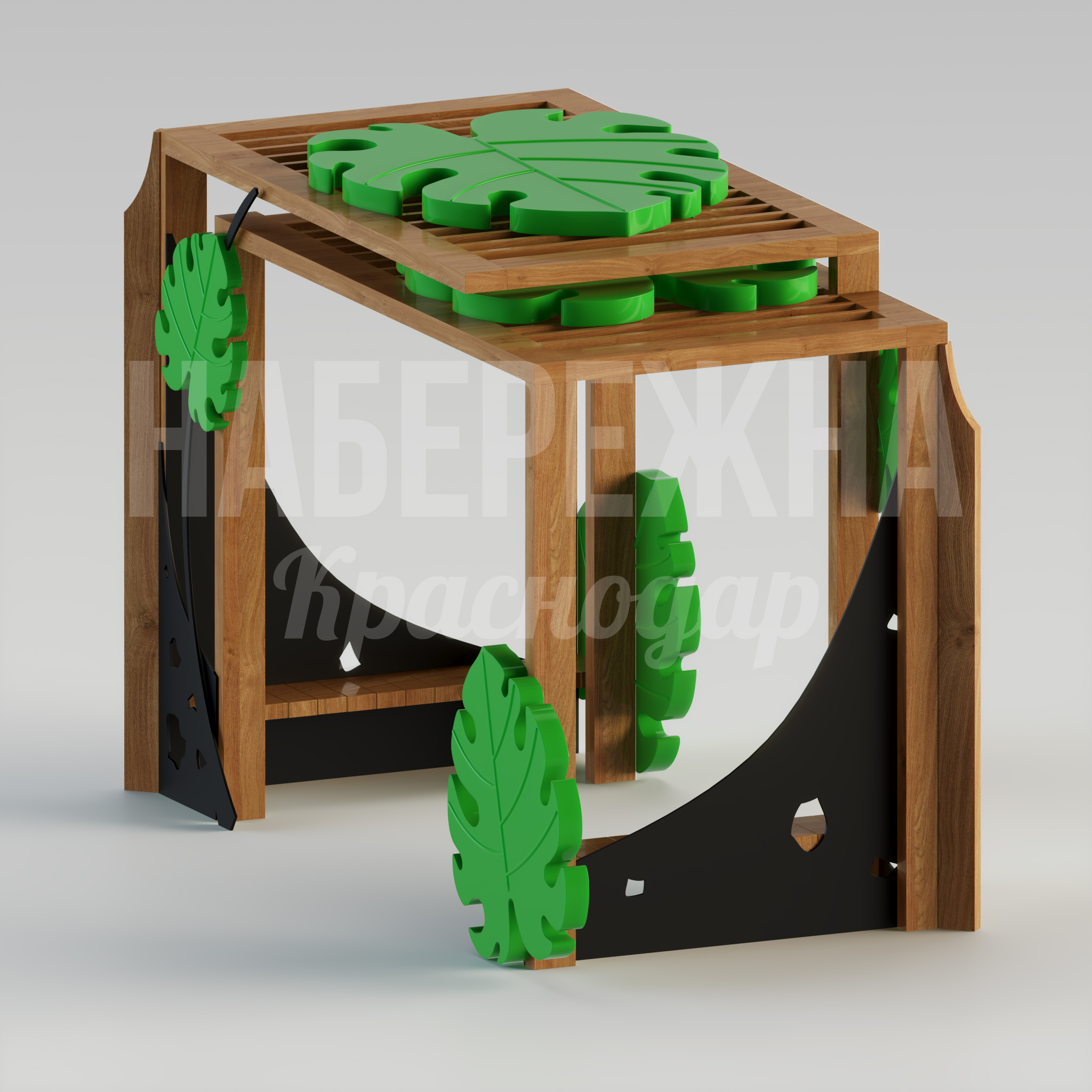 Пергола Öomuagru Monstera — купить, MAF-22.209 | Набережна Пергола Öomuagru Monstera - заказать, Перголы, Металл, Дерево, МПК