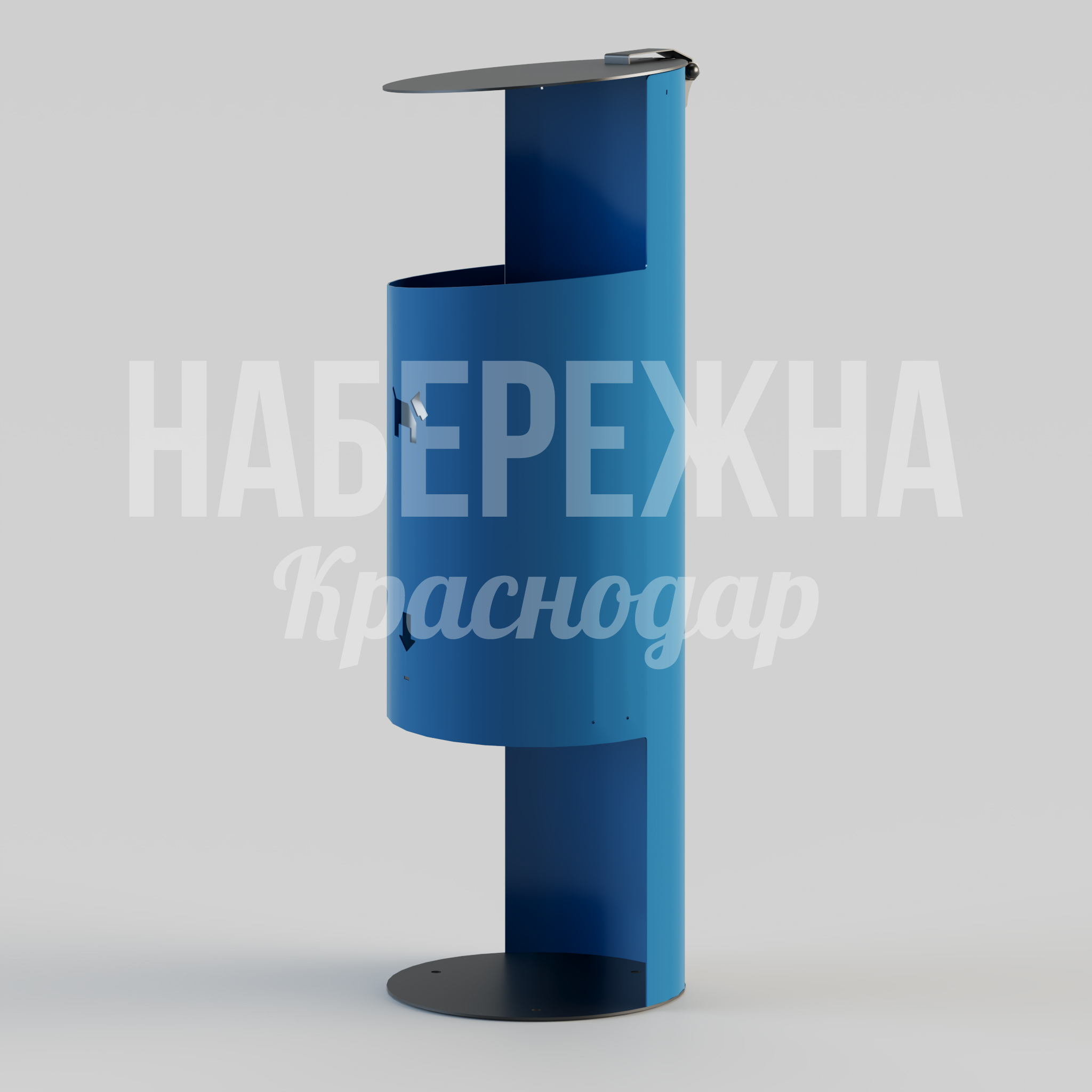 Урна для собачьих экскрементов Fuö — купить, MAF-22.218 | Набережна Урна для собачьих экскрементов Fuö - купить, 345x345x1043 мм, Металл