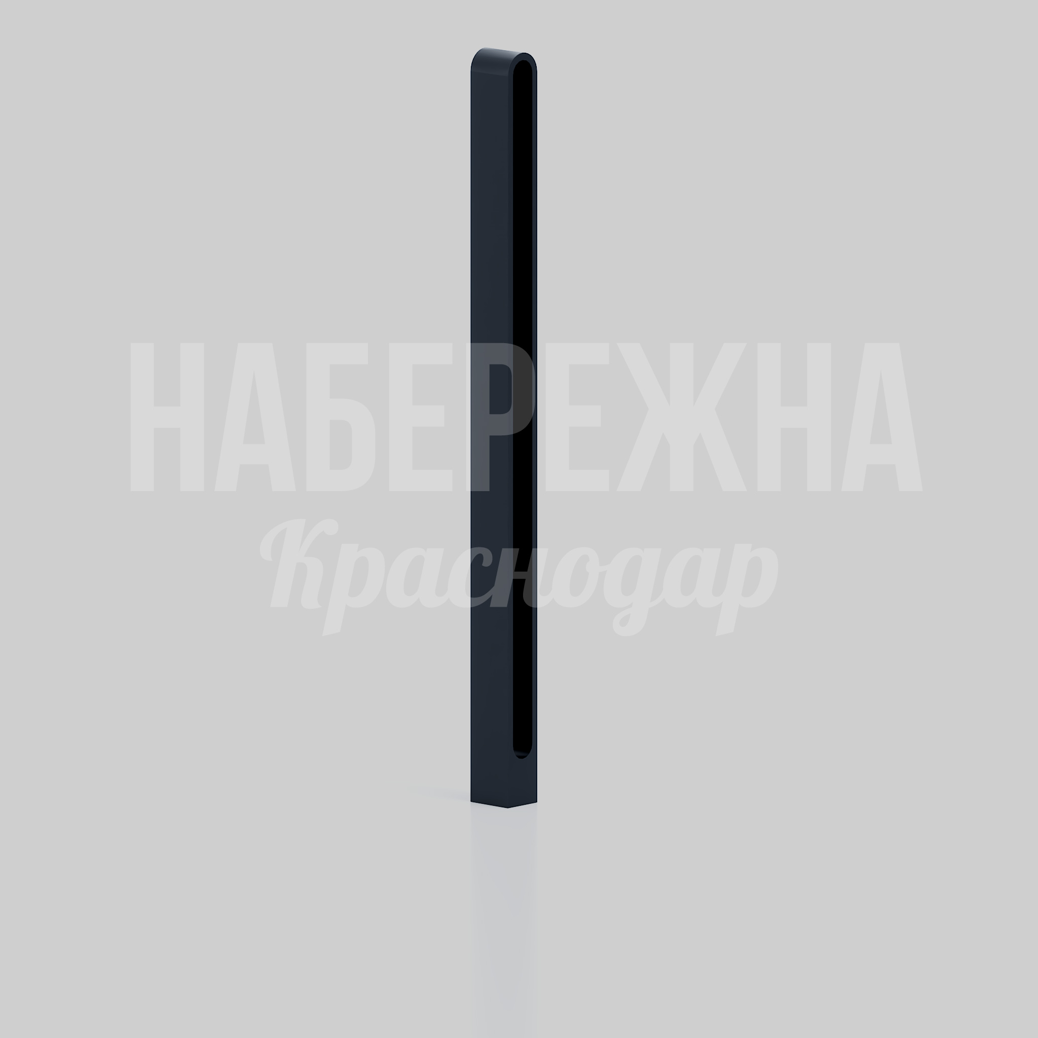 Боллард Bafda 72x72x1150 мм. MAF-22.239 Боллард с узким профилем для разграничения пешеходных зон. Защита от несанкционированного проезда в 200+ цветах RAL.