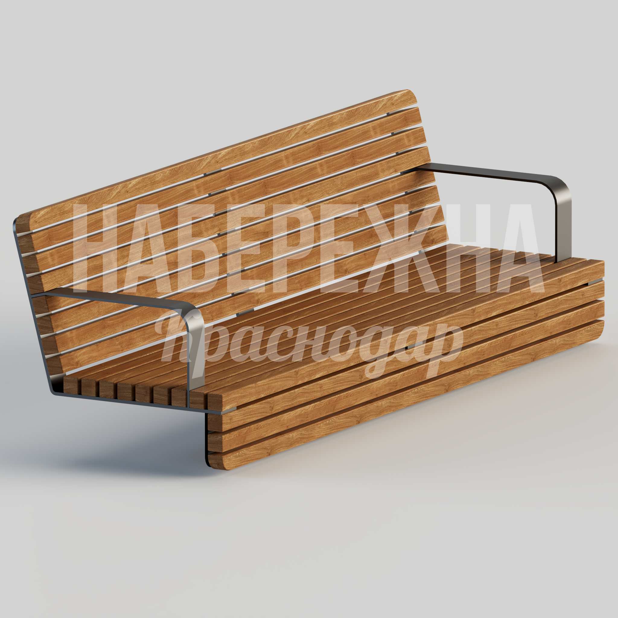 Настил Vilhå 565x1800x555 мм. MAF-22.276 Настил Vilhå с деревянными планками и металлическим каркасом. Подходит для скамеек и лавок в парках и зонах отдыха.