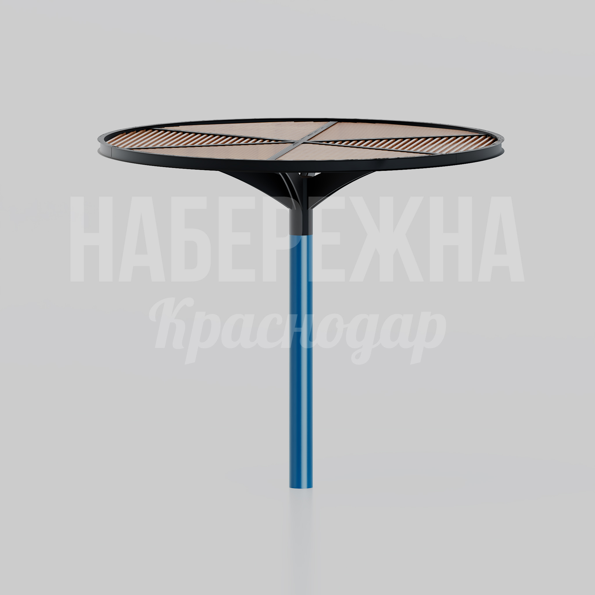 Навес Teöm 4050x4050x3500 мм. MAF-22.278 Навес с круглой столешницей и декоративными планками. Центральная опора обеспечивает устойчивость в любых условиях.