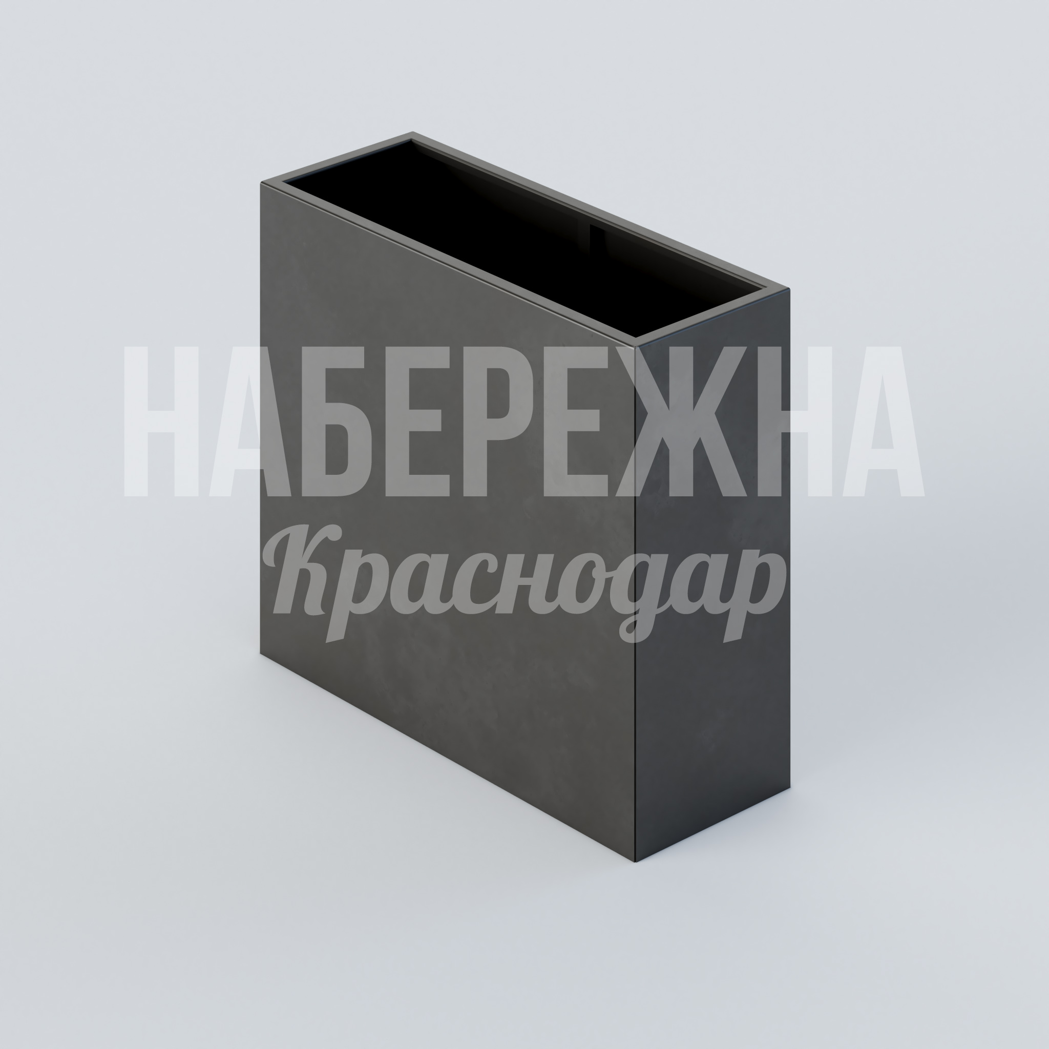 Вазон Baava 300x800x700 мм. MAF-22.323 Вазон Baava с наклонной конструкцией для зонирования пространства, окрашивается в любой цвет RAL, стойкий к осадкам.