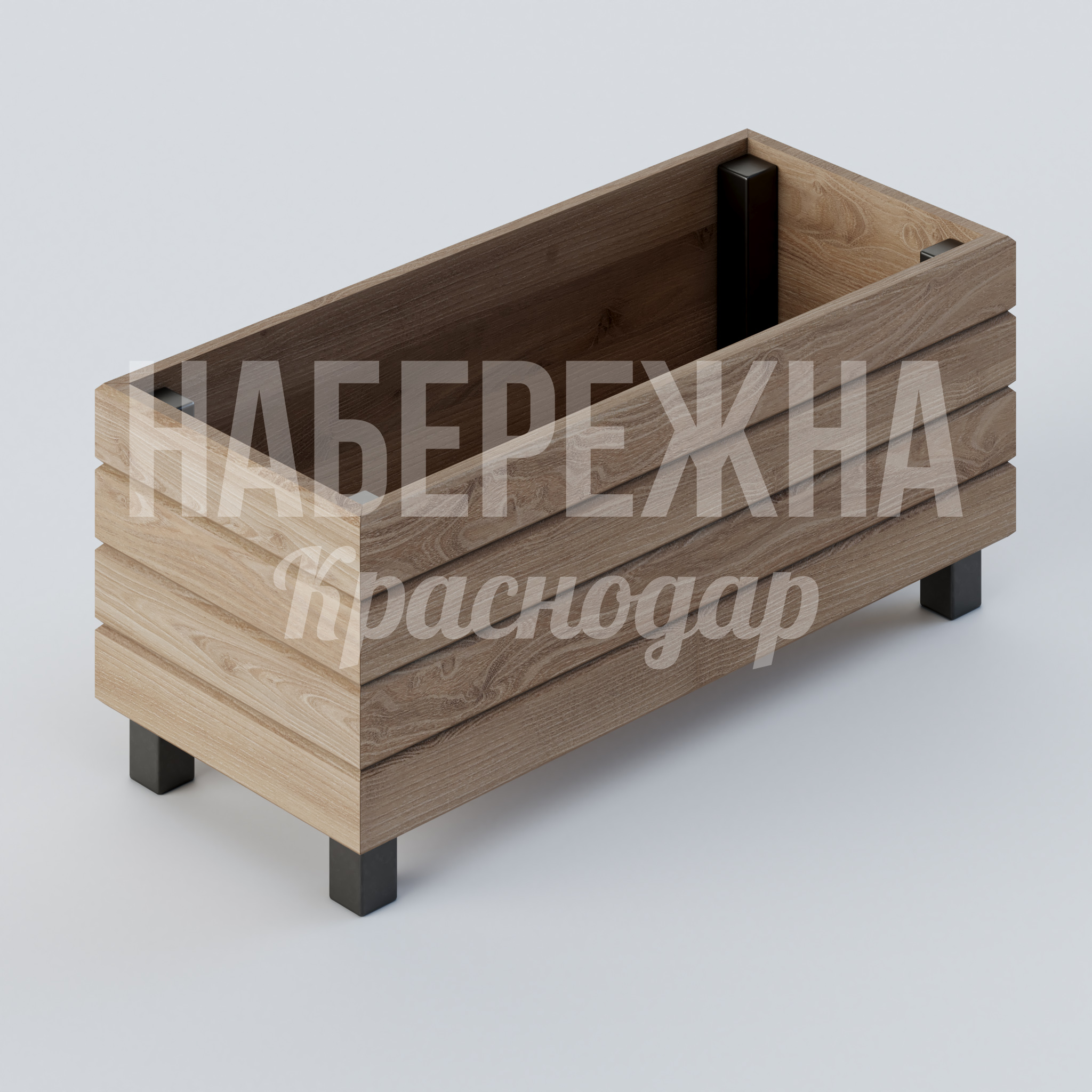 Вазон Cuti 500x1160x500 мм. MAF-22.331 Вазон с реечной конструкцией из термодерева. Встроенная гидроизоляция продлевает срок службы до 15 лет в городских условиях.