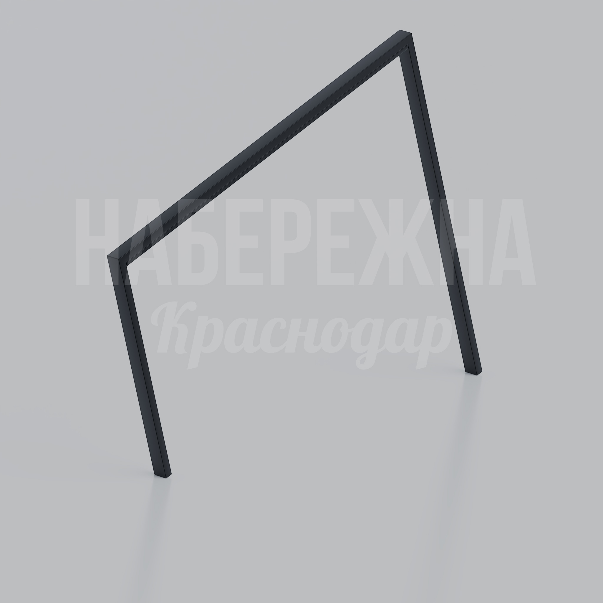 Велопарковка Yee 40x1200x850 мм. MAF-22.357 Велопарковка для двух велосипедов с треугольной конструкцией. Компактная установка, высокая устойчивость, защита от угона.