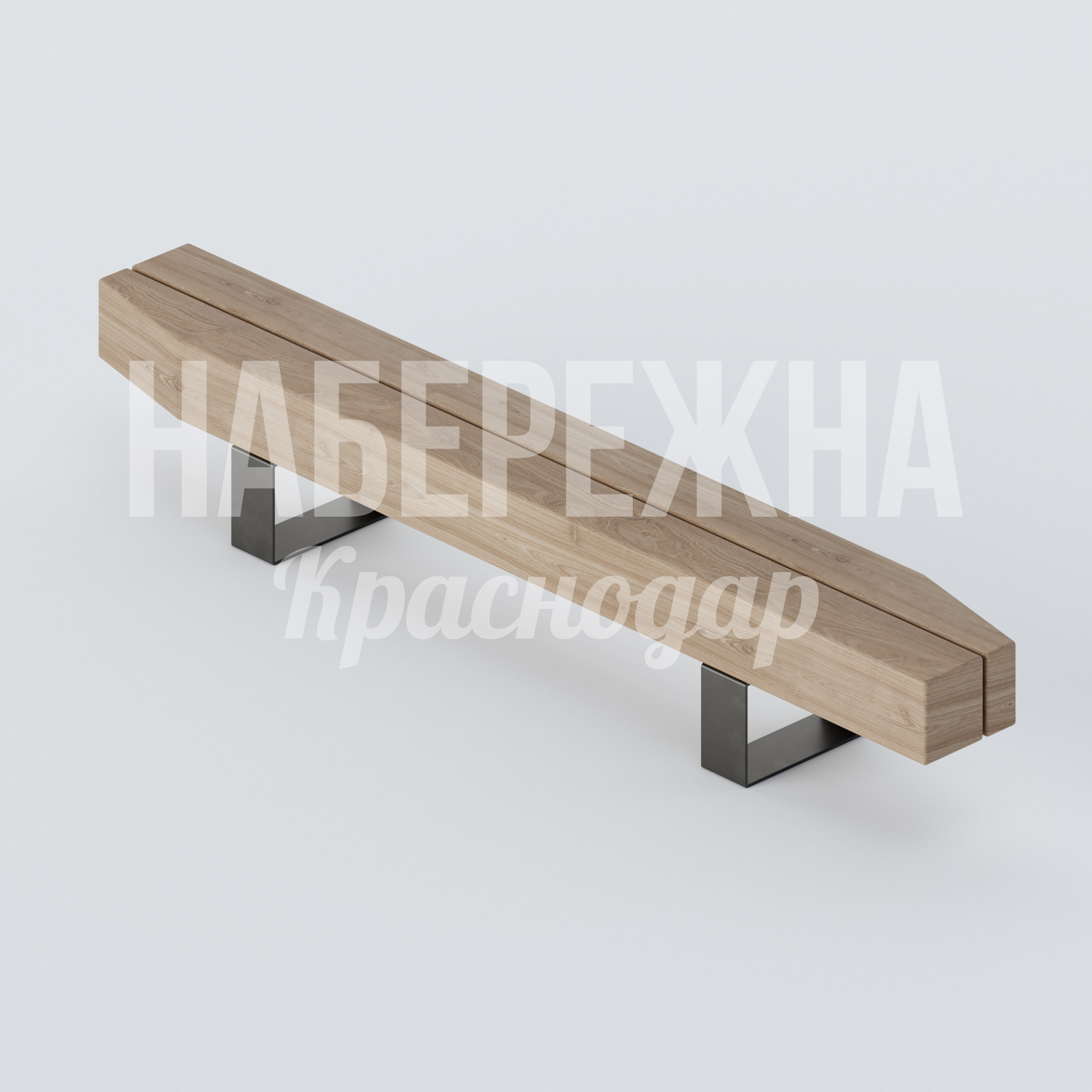 Лавочка Nånevfu 410x3000x450 мм. MAF-22.379 Лавочка с деревянным сиденьем на металлокаркасе. Выдерживает высокие нагрузки в городских парках и скверах.