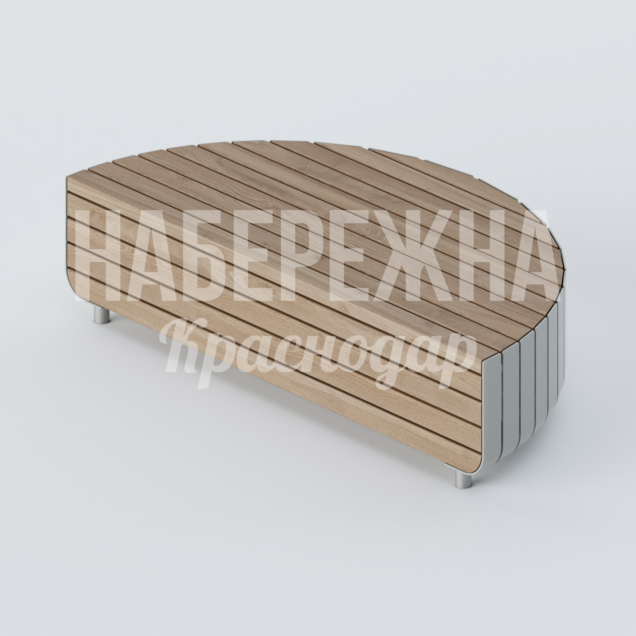 Лавочка Coo 885x1780x420 мм. MAF-22.388 Лавочка с деревянными планками на металлокаркасе. Обтекаемая форма спинки для комфорта посетителей парков и скверов.