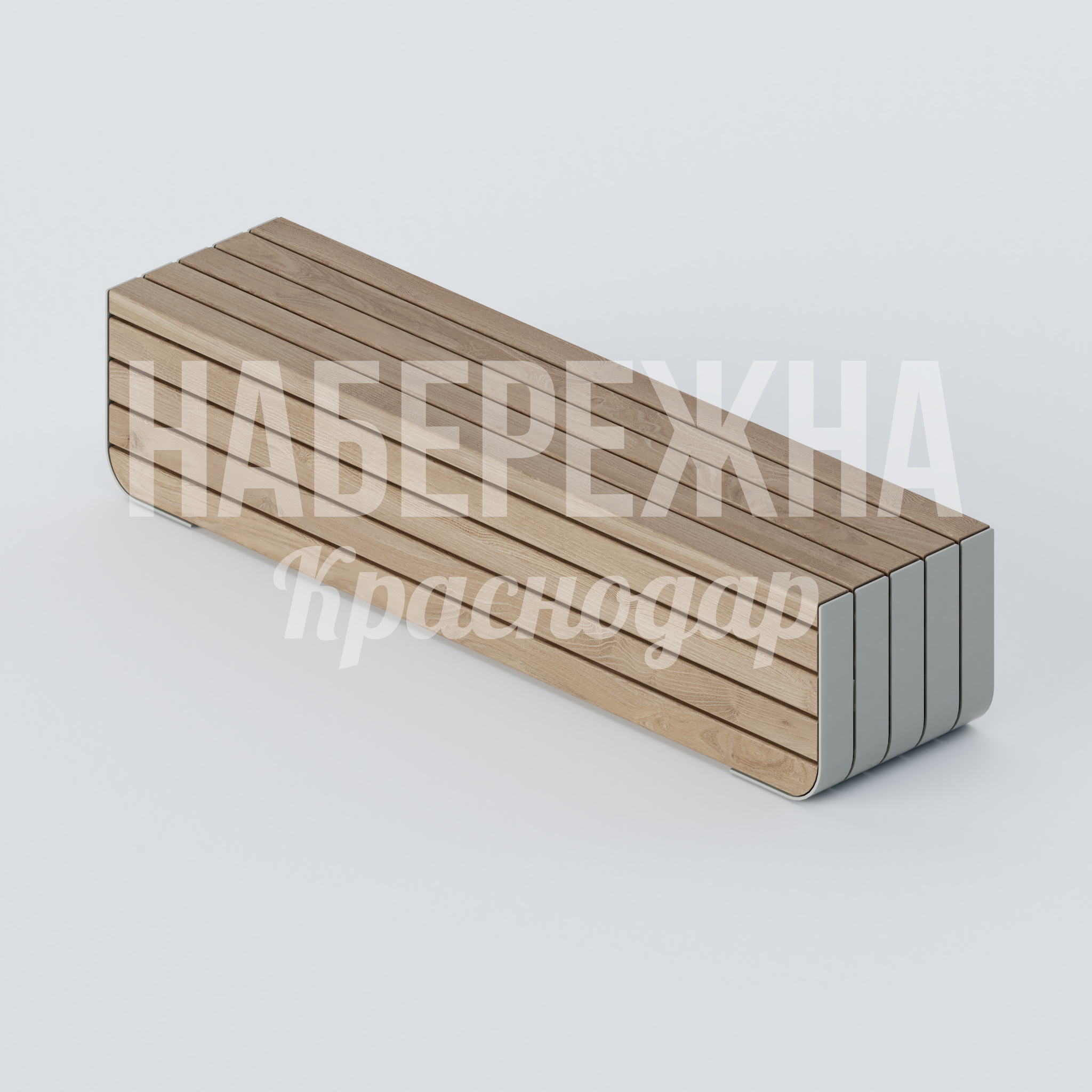 Лавочка Jitål 430x1780x420 мм. MAF-22.389 Лавочка с ламелями из термодерева на металлическом каркасе. Стойкость к влаге и перепадам температур.