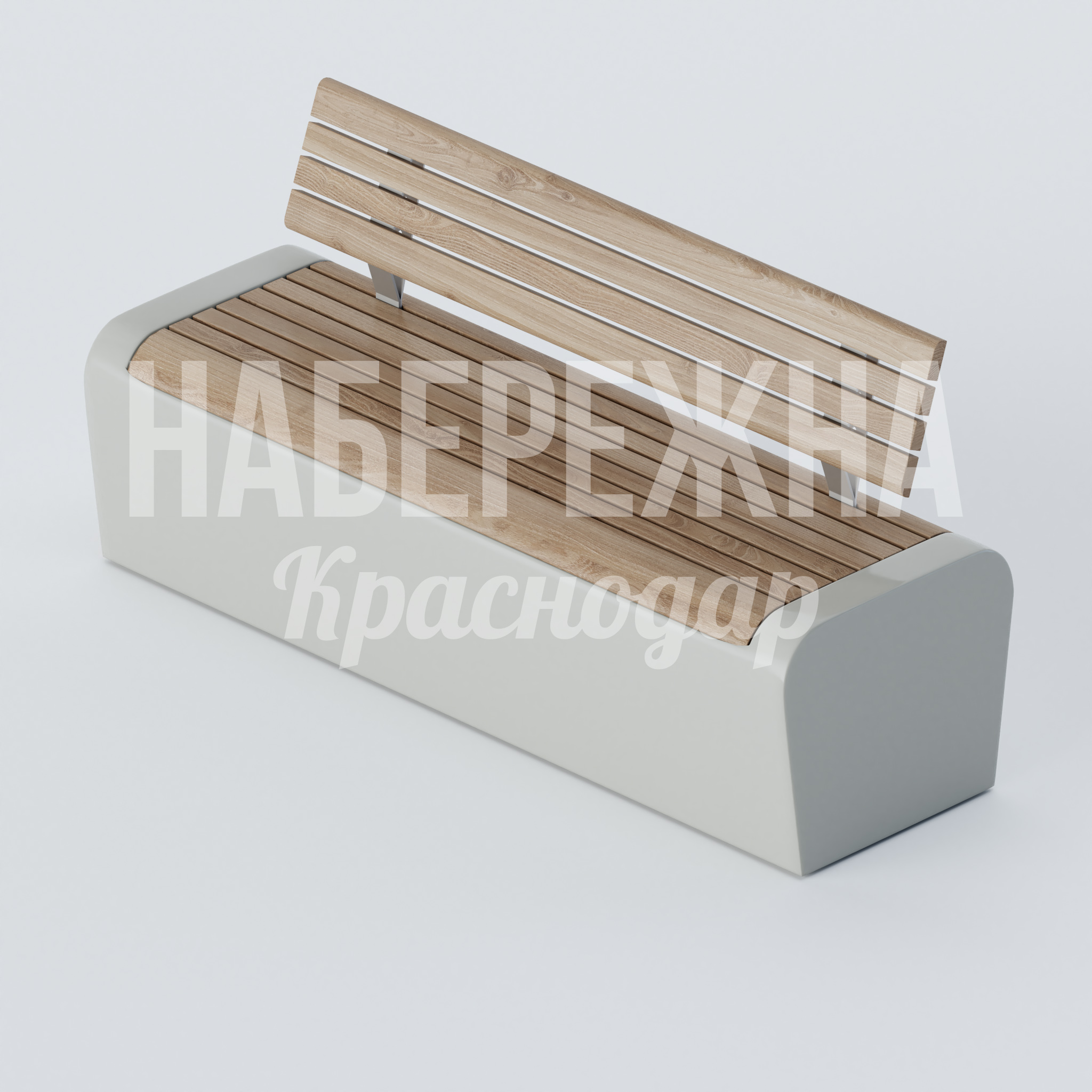 Скамья Kakya 600x1800x775 мм. MAF-22.394 Скамья с боковинами из армированного стеклопластика и деревянными ламелями. Выдерживает высокие нагрузки и осадки.