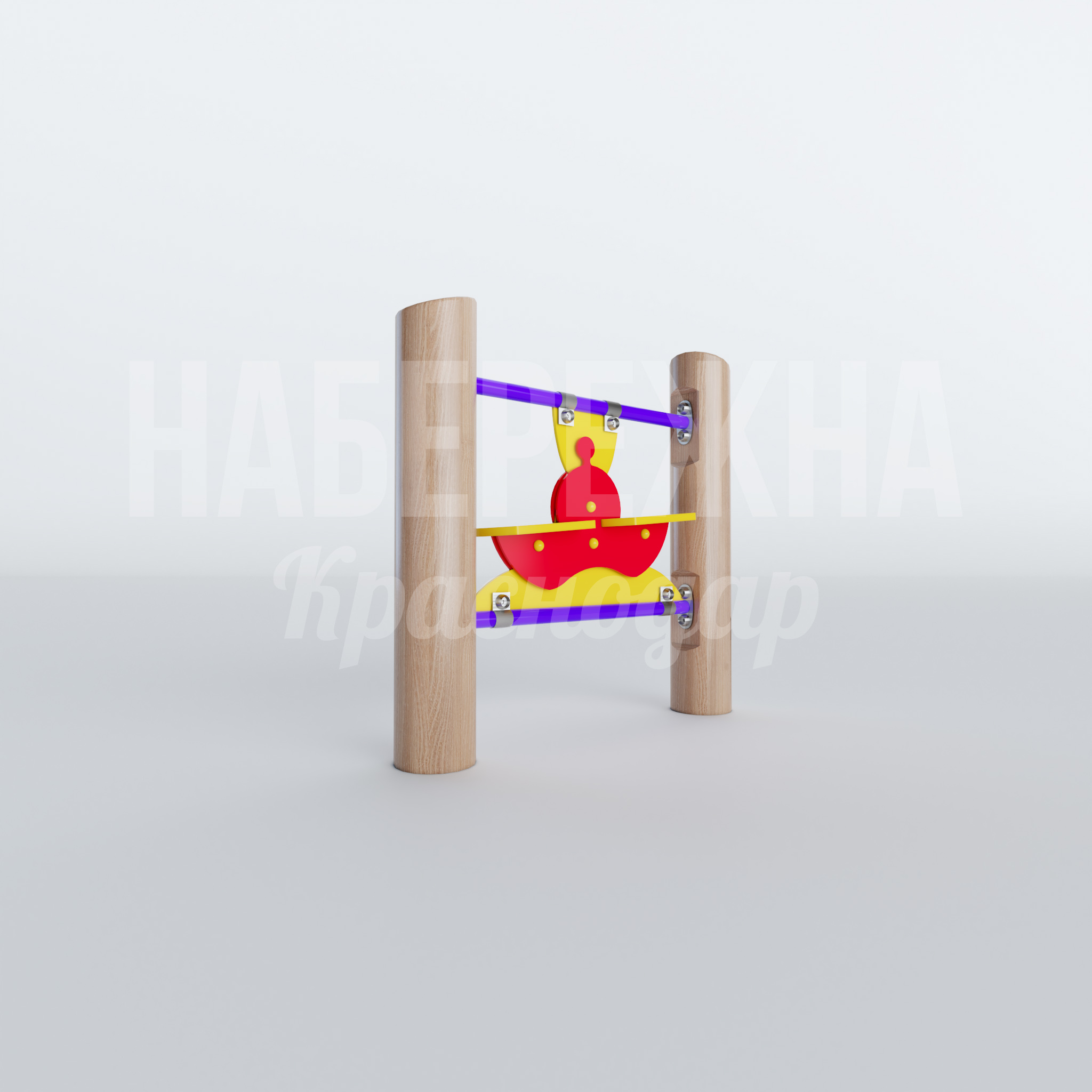 Песочный модуль Undop 200x1100x1050 мм. MAF-22.428 Игровой модуль для детских площадок с вращающимися элементами. Развивает моторику и логику у детей от 3 лет.