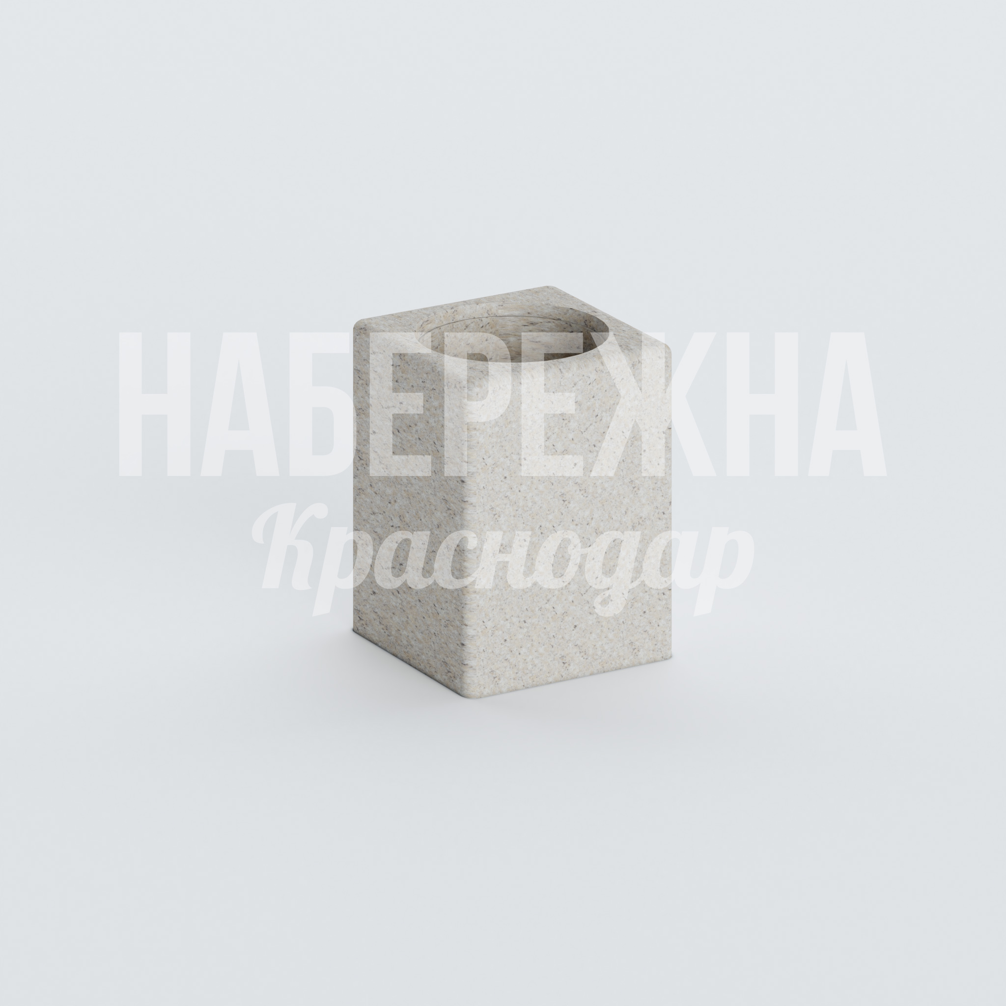 Урна Bec 440x440x620 мм. MAF-22.435 Урна с усиленным корпусом и вместительным контейнером. Защита от вандализма, простая очистка территории.