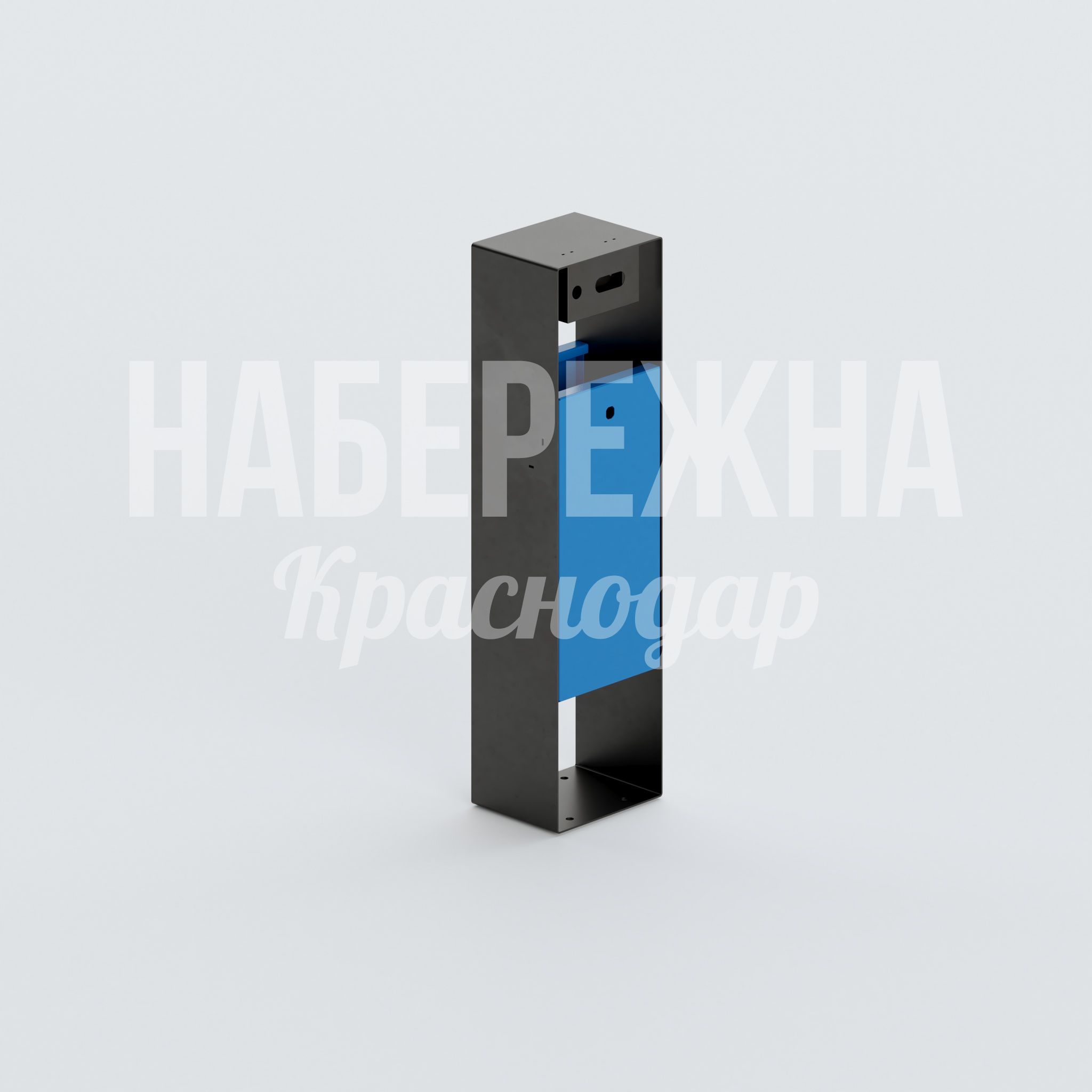 Урна Turva 200x250x930 мм. MAF-22.442 Урна с выдвижным внутренним контейнером для раздельного сбора отходов. Упрощает обслуживание и снижает затраты.