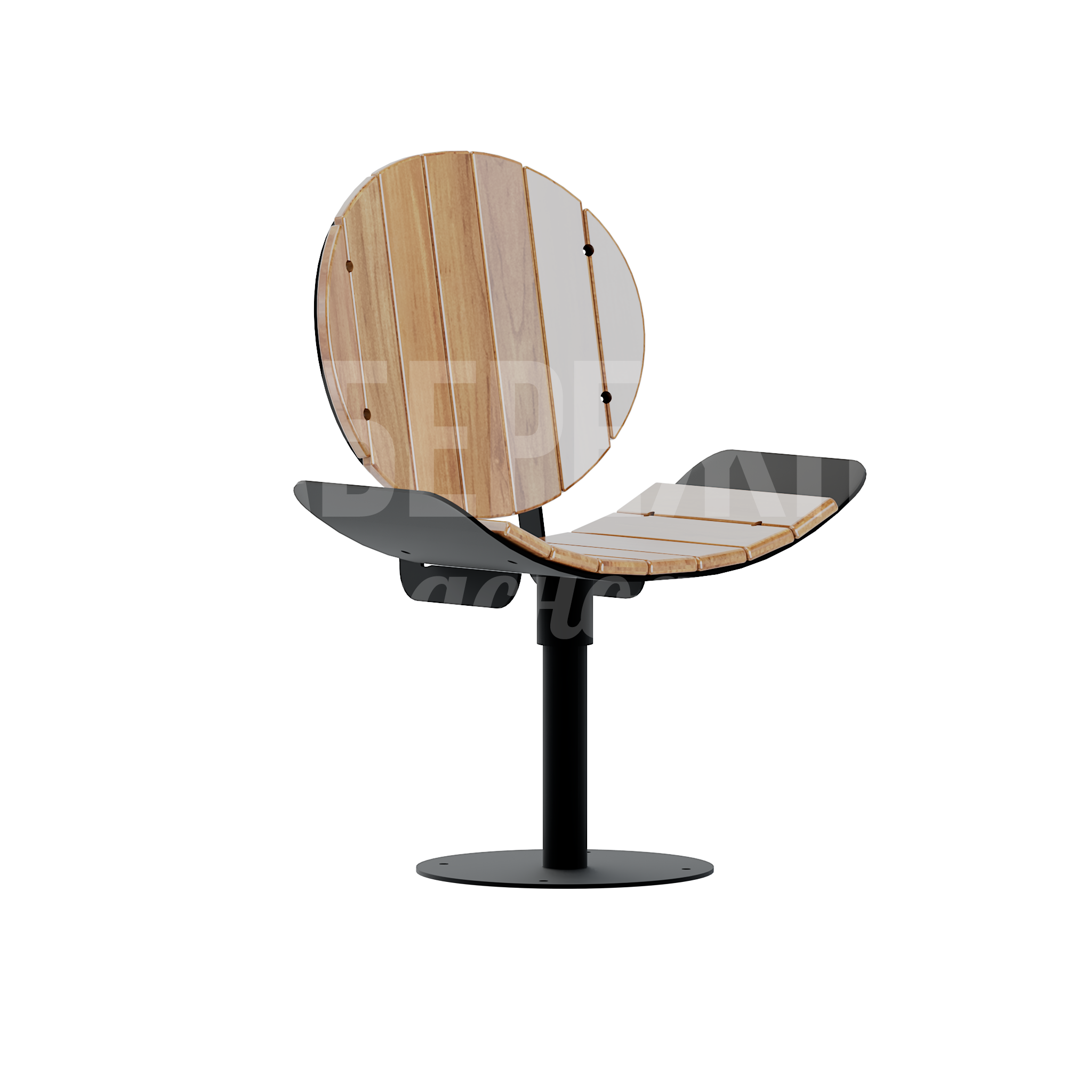 Сиденье Cof - купить, 555x700x945 мм, Металл, Дерево