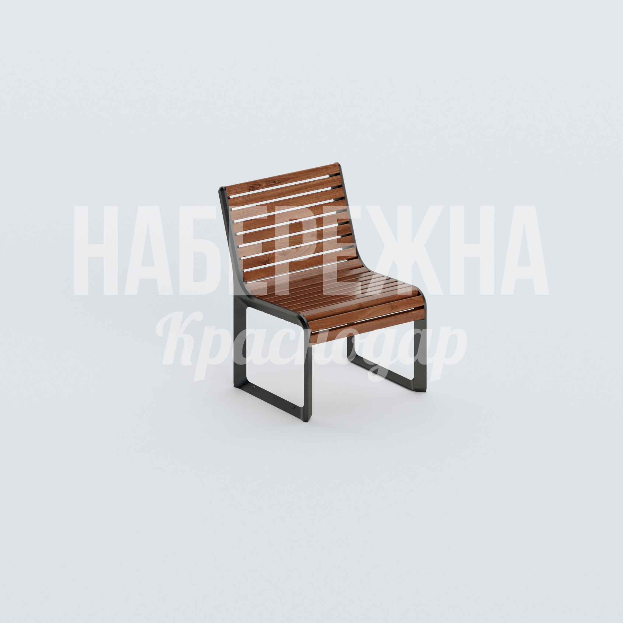 Сиденье Hikhi 625x600x800 мм. MAF-22.481 Сиденье с рельефной спинкой и каркасом, стойким к нагрузкам. Подходит для парков, скверов и зон отдыха.