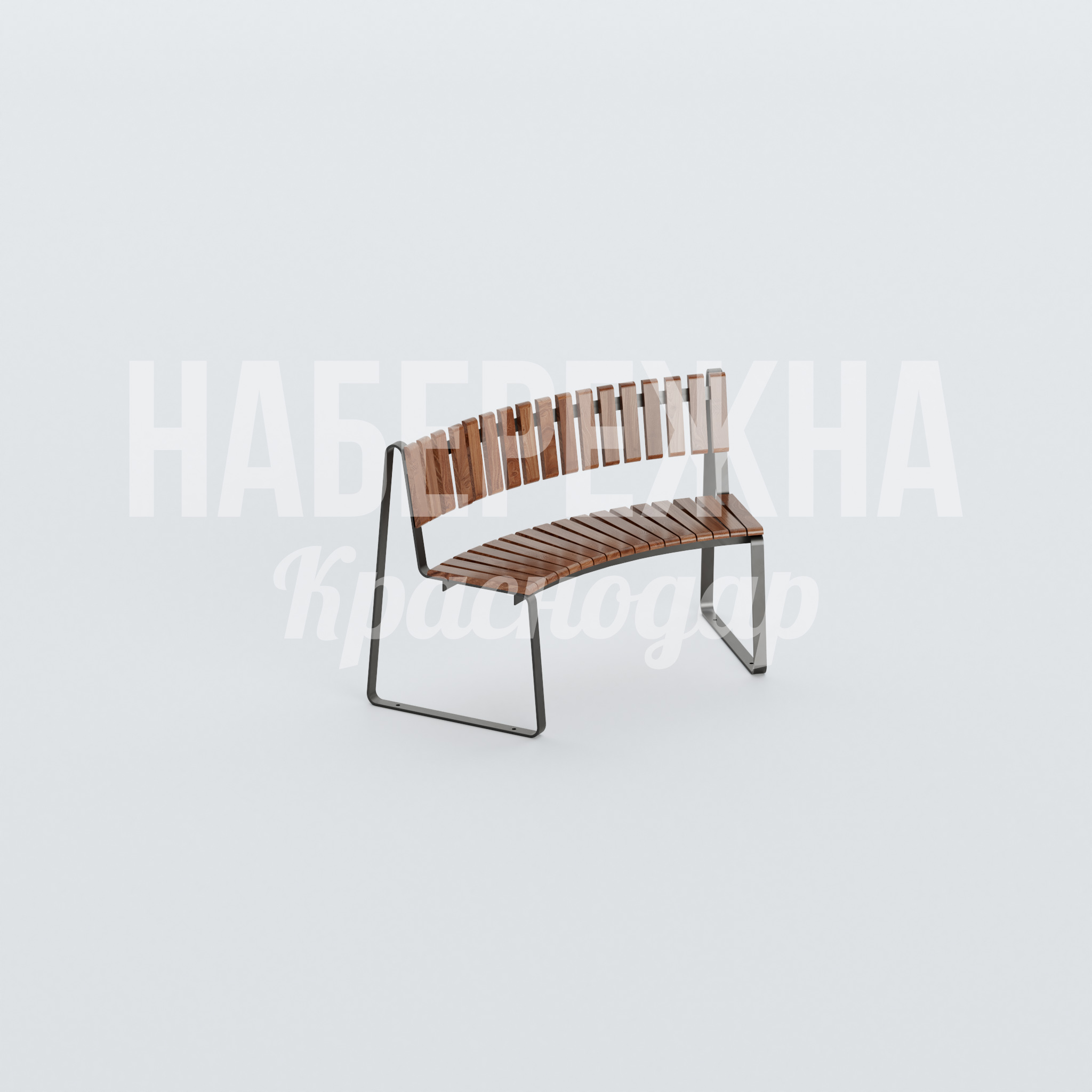 Скамейка Uamu 1250x935x800 мм. MAF-22.486 Скамейка с ламелями из термодерева на стальном каркасе. Не требует регулярного ухода, выдерживает высокие нагрузки.