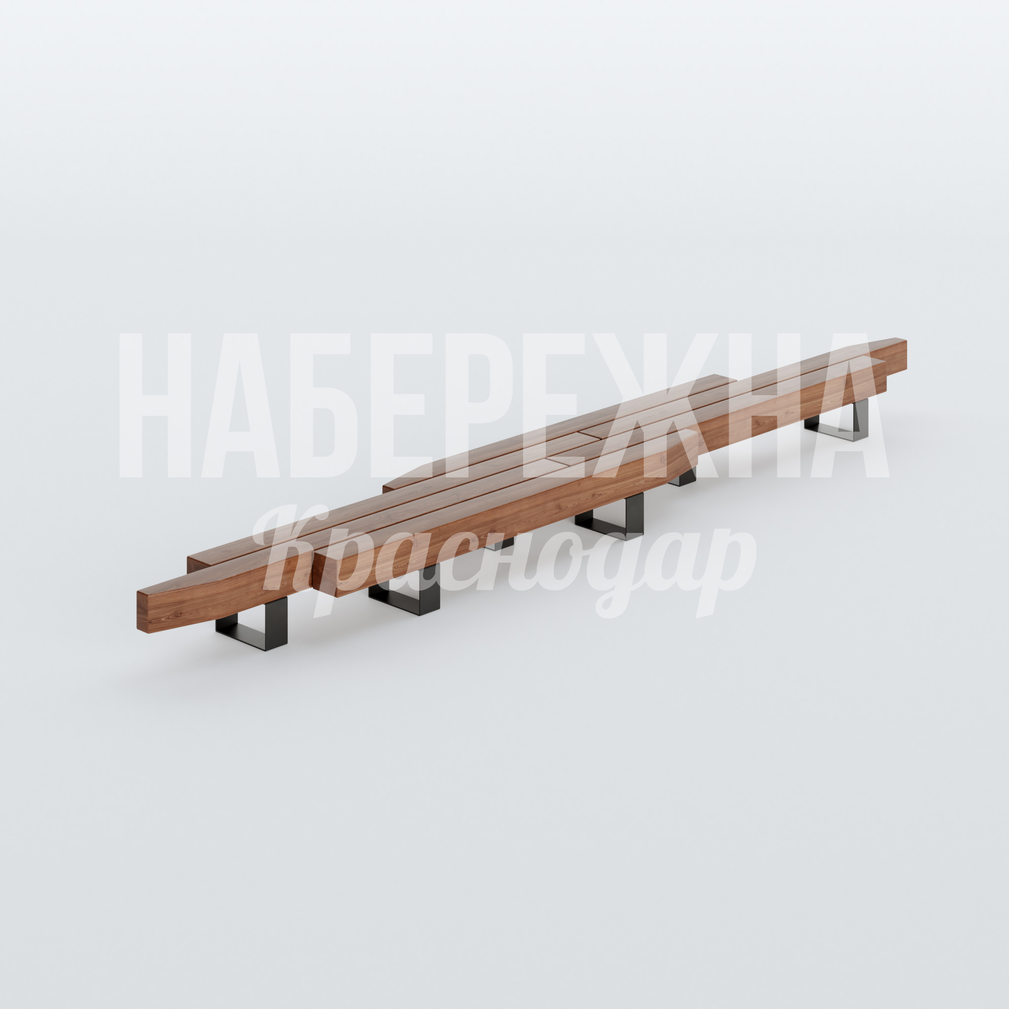 Лавочка Gugvåfep 830x6500x450 мм. MAF-22.509 Скамейка с деревянным сиденьем на стальных опорах. Вмещает до 4 человек. Подходит для парков и набережных.