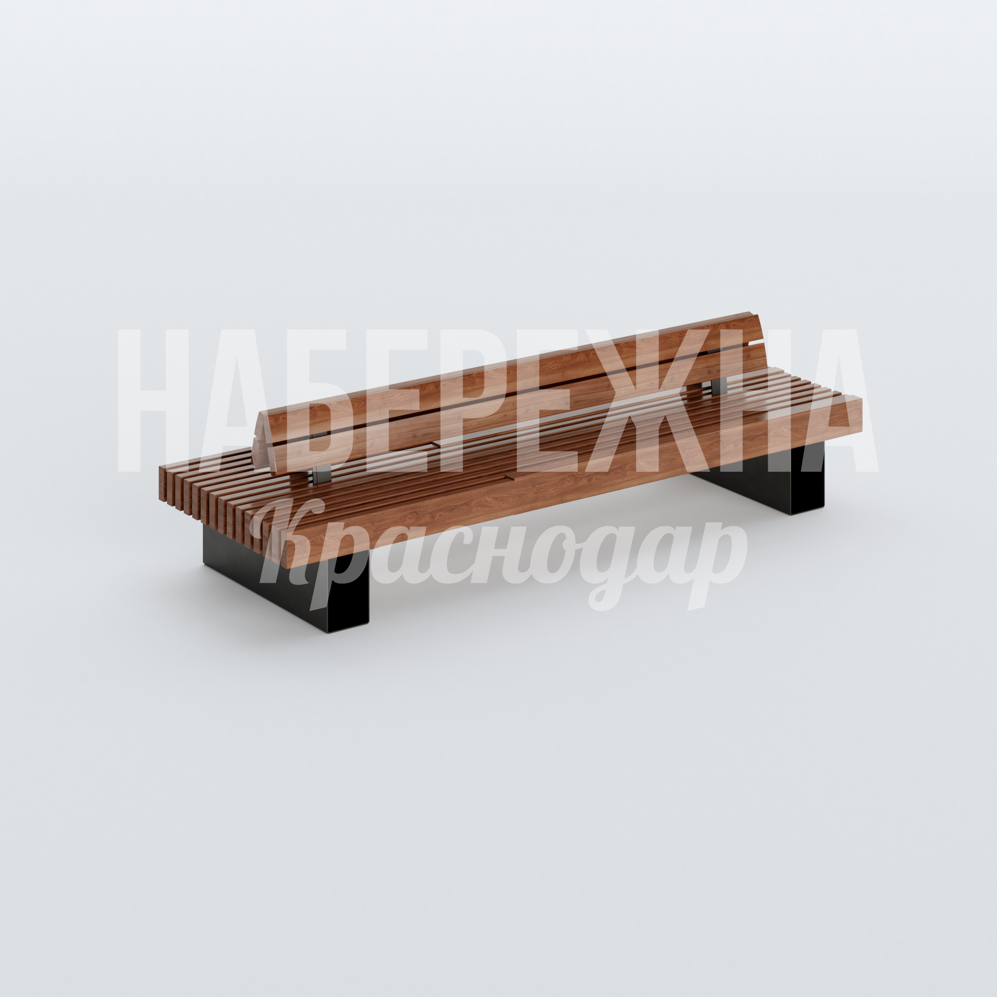 Двойная скамейка Yam — купить, MAF-22.544 | Набережна Двойная скамейка Yam 1240x3600x920 мм. MAF-22.544 Двойная скамейка с реечной конструкцией из термодерева на стальном каркасе для зон отдыха и набережных.