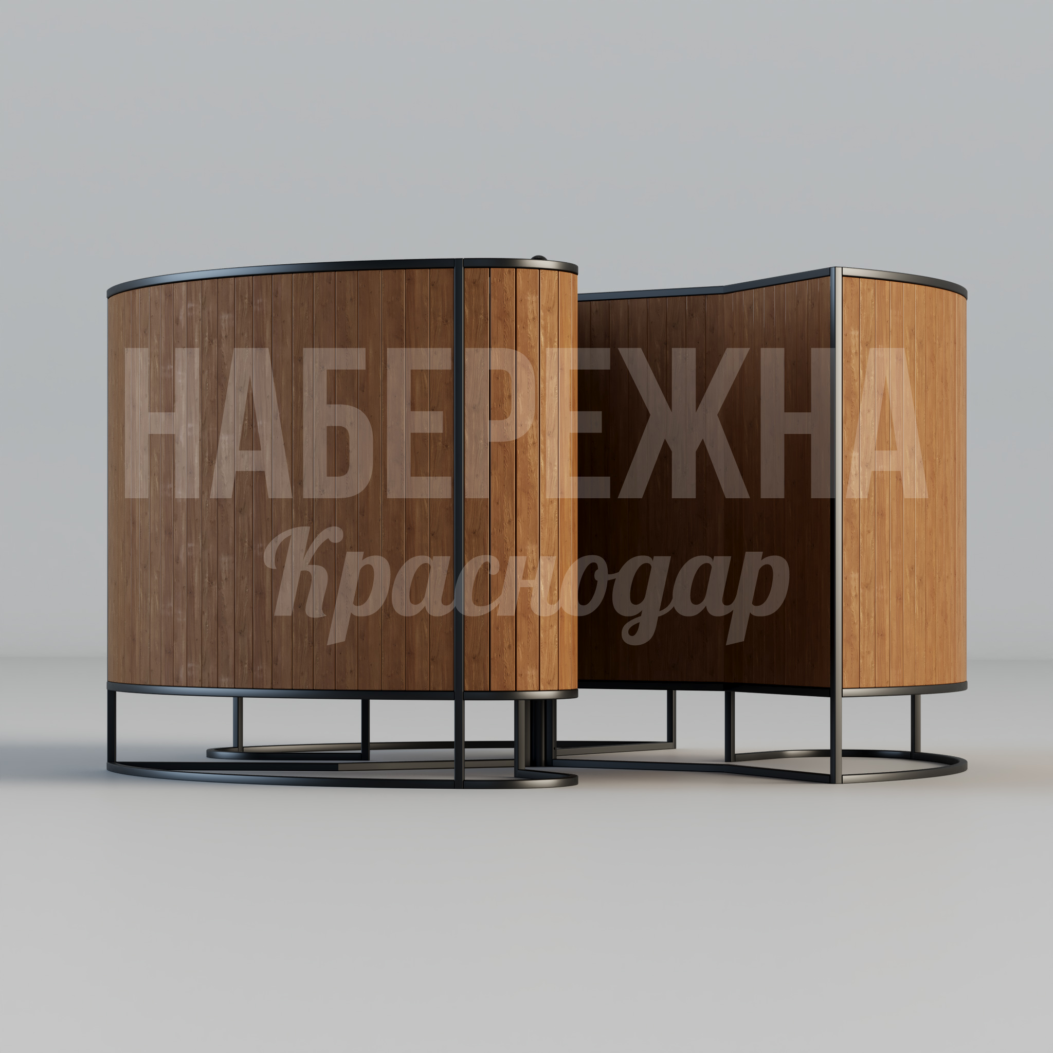 Пляжная раздевалка Jaer — купить, MAF-22.553 | Набережна Пляжная раздевалка Jaer - купить, 3000x3000x1850 мм, Металл, Дерево