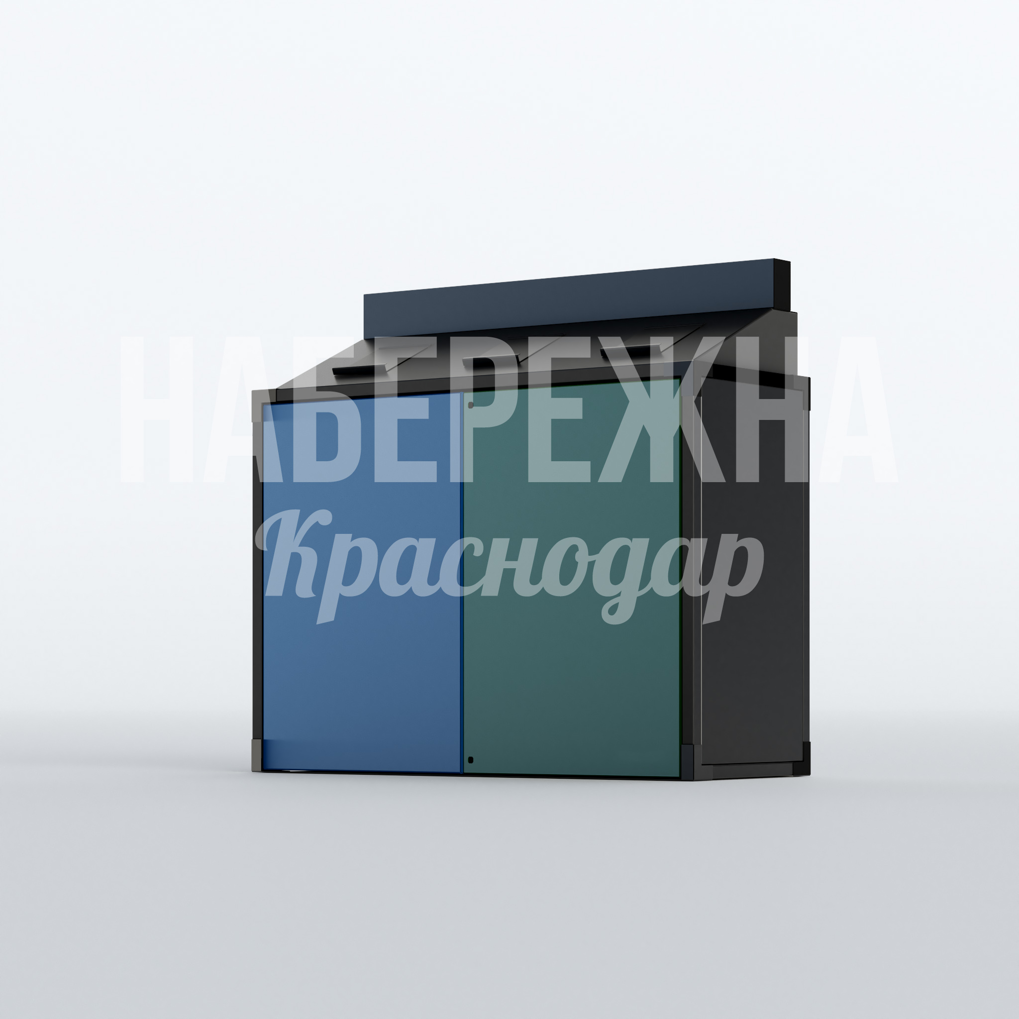 Урна раздельного сбора мусора Bas 650x1650x1550 мм. MAF-22.573 Урна с двумя секциями для раздельного сбора отходов. Металлический корпус выдерживает интенсивную эксплуатацию в парках и на улицах.