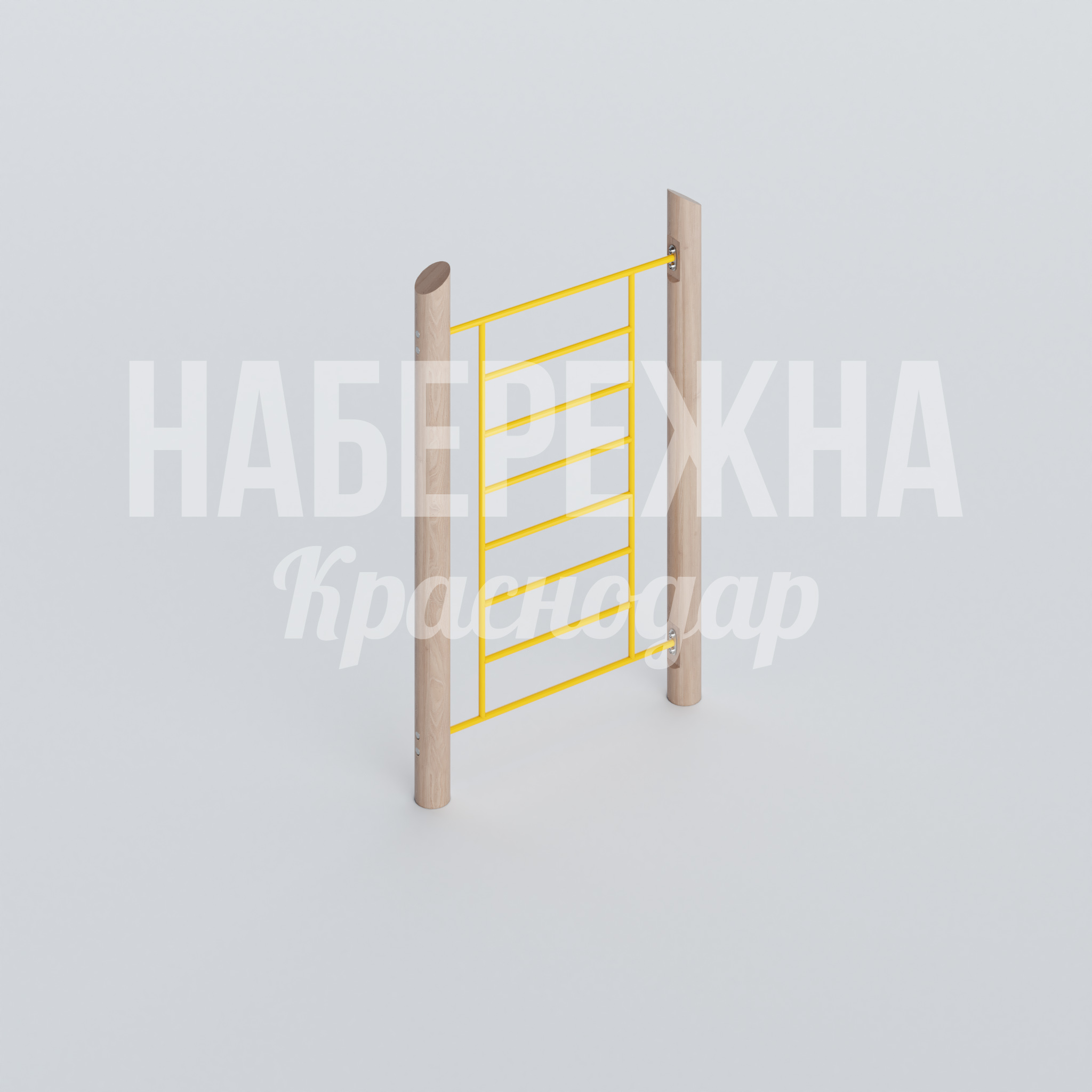 Лазалка Yue 180x1750x2750 мм. MAF-22.587 Лазалка для воркаут-зон с 7 перекладинами. Комбинированная конструкция выдерживает интенсивные нагрузки круглый год.