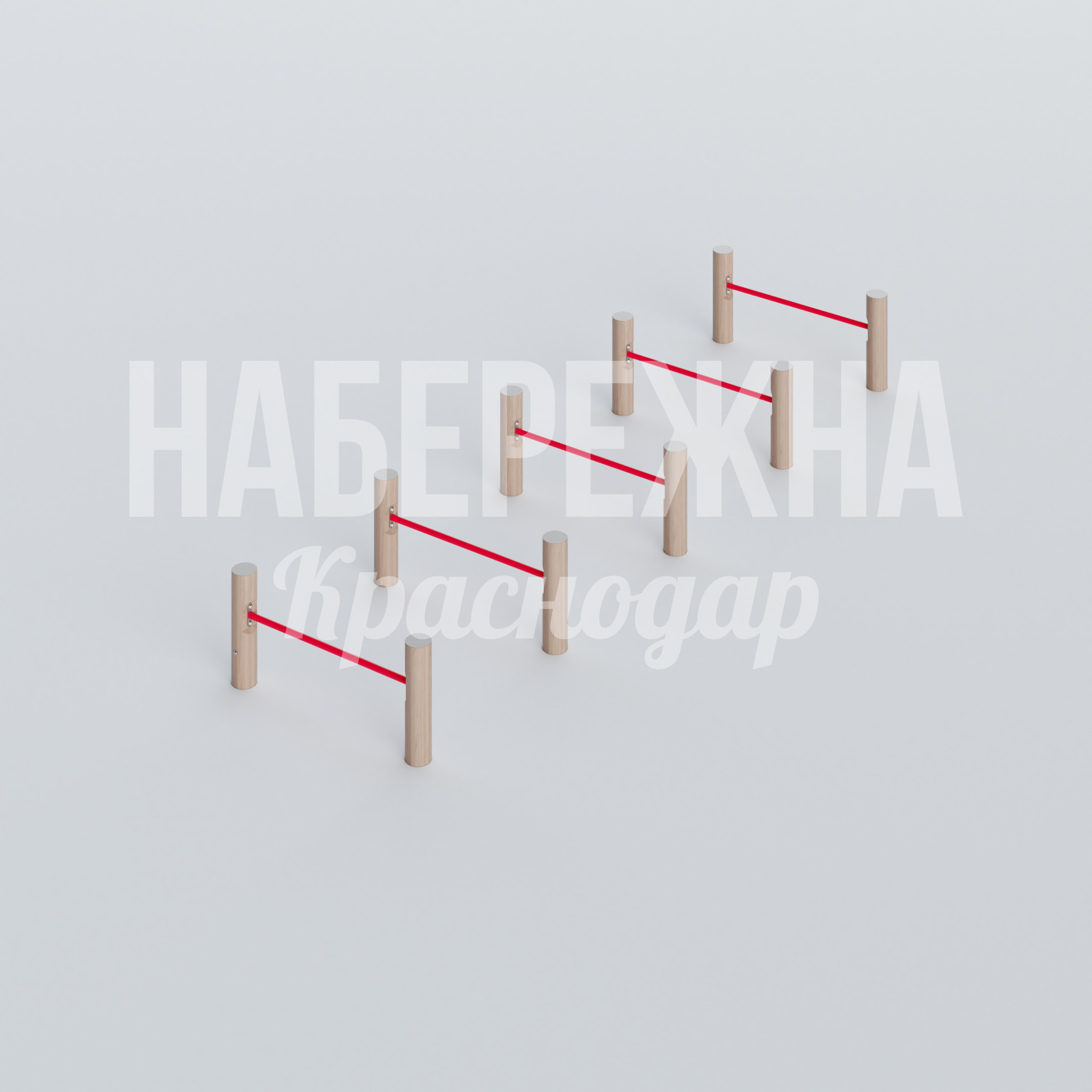 Препятствия Nösvur 1720x6590x800 мм. MAF-22.592 Препятствия для воркаут-площадок с 5 уровнями сложности. Развивают координацию и выносливость спортсменов всех возрастов.