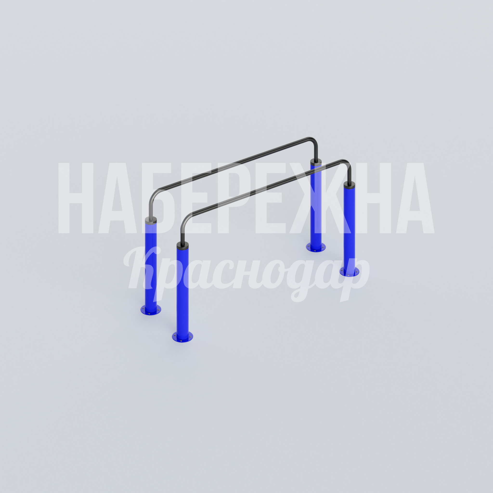 Гимнастические брусья Gohno 700x2000x1060 мм. MAF-22.607 Гимнастические брусья для воркаут-зон. Двухуровневая конструкция для разноплановых упражнений. Подходят для спортплощадок.