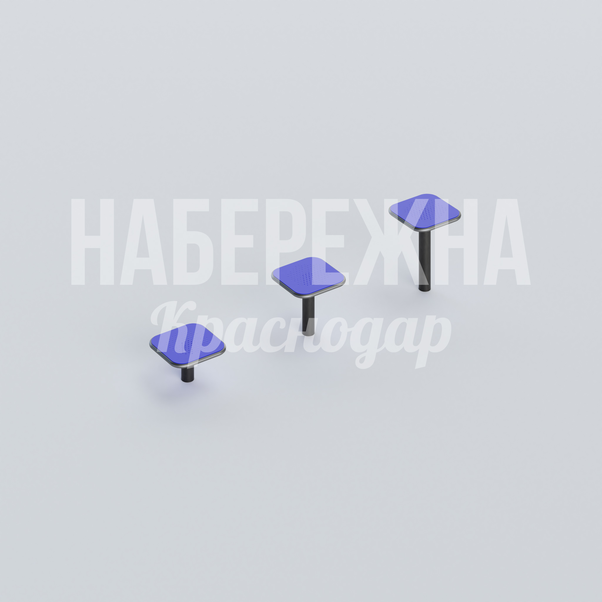 Тумбы балансиры Uarmuf 530x5500x700 мм. MAF-22.615 Балансиры с многослойным композитным покрытием. Три высоты платформ для разноуровневых тренировок баланса.