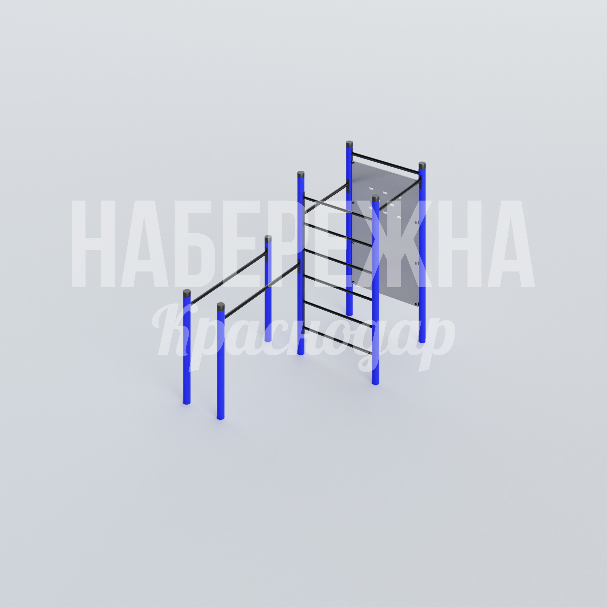 Спортивный комплекс Tåkju 2000x3300x2660 мм. MAF-22.642 Спортивный комплекс с брусьями и турниками для функциональных тренировок. Выдерживает интенсивные нагрузки.