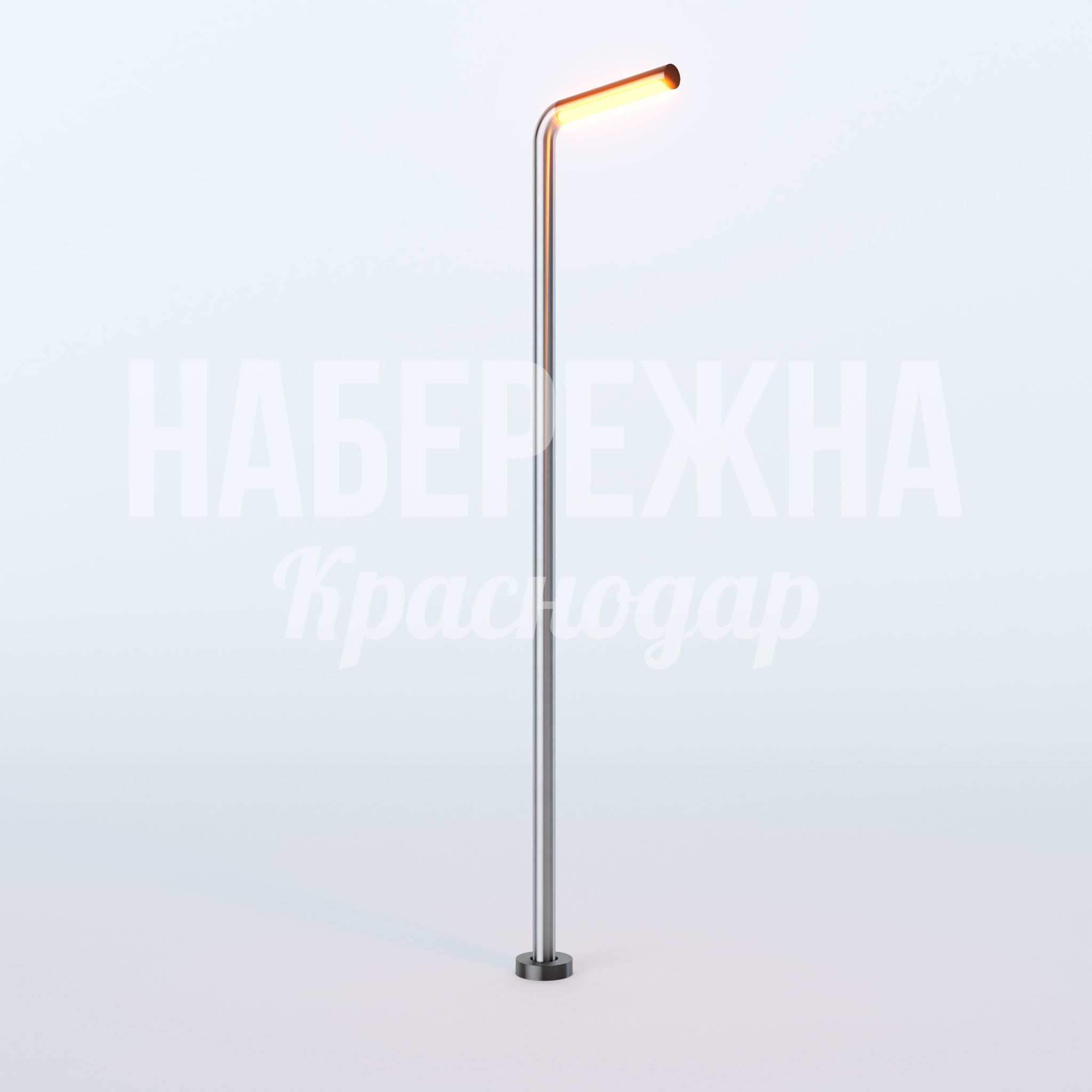 Фонарь Vuntir 330x1100x5300 мм. MAF-22.705 Фонарь с LED-подсветкой и консольной конструкцией. Энергоэффективное освещение парков и площадей.