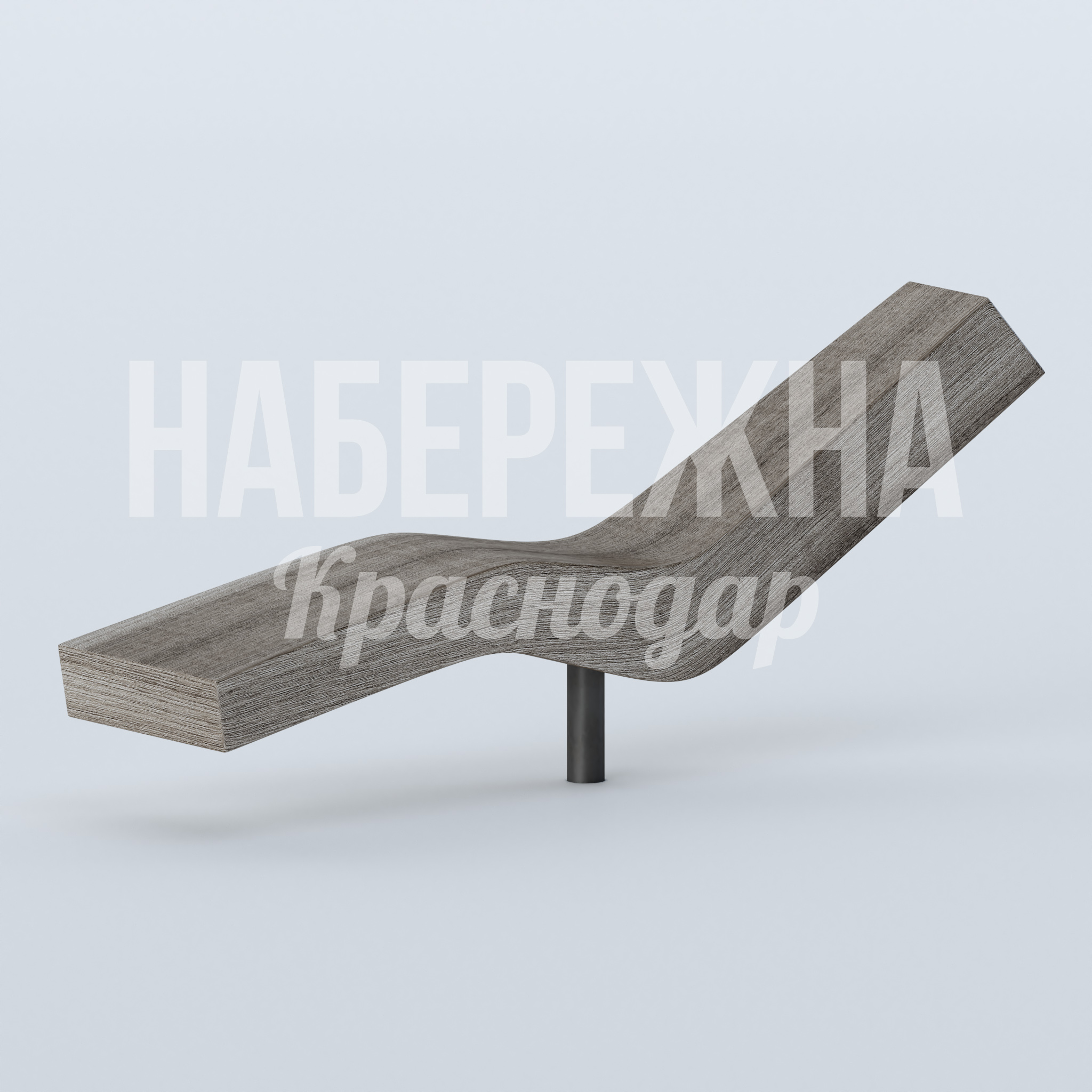 Шезлонг Riutot 560x2150x900 мм. MAF-23.105 Шезлонг из армированного стеклопластика с металлическим каркасом. Выдерживает высокие нагрузки, не требует ухода.