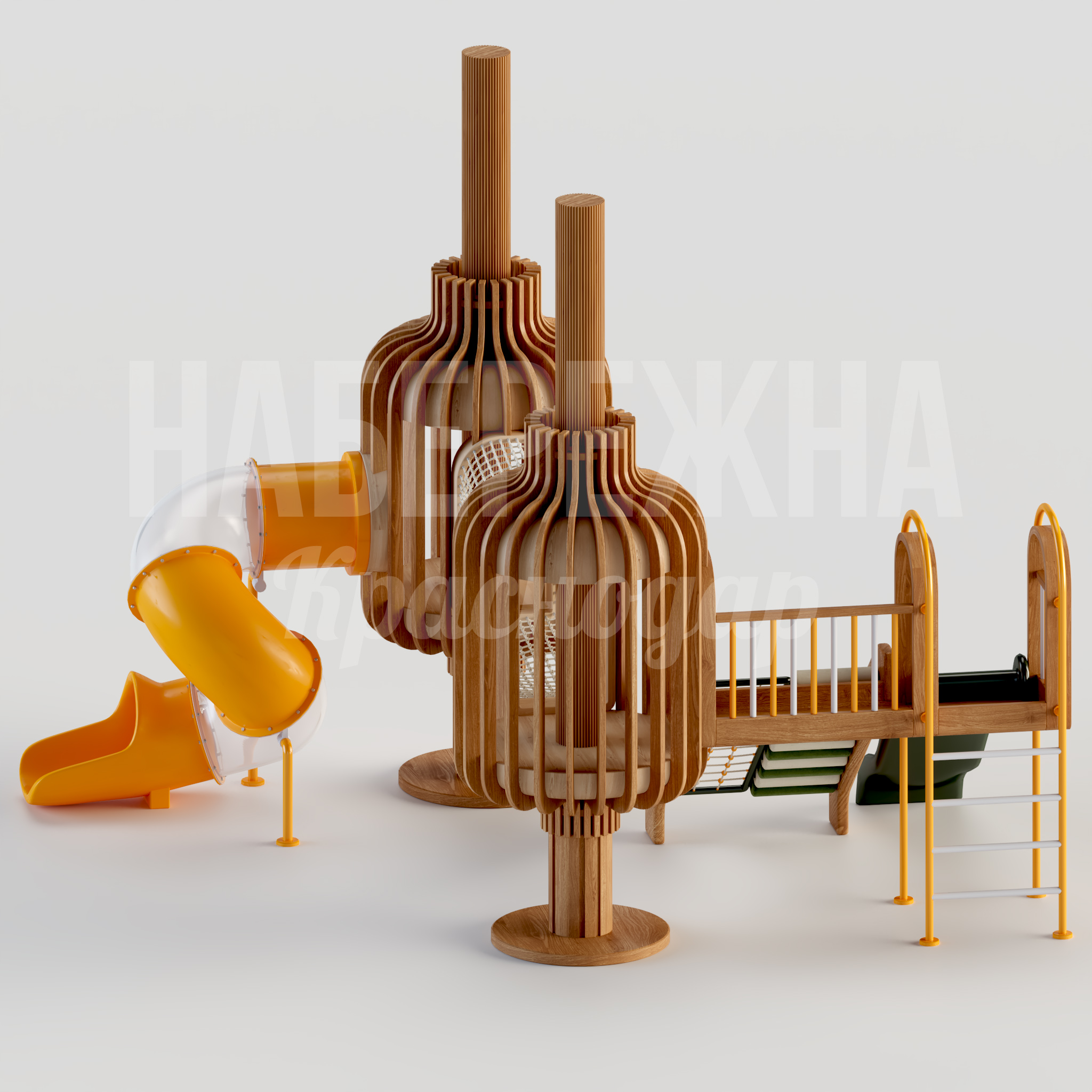 Горка Rågita - заказать, Горки детские, Металл, Дерево, Стеклопластик