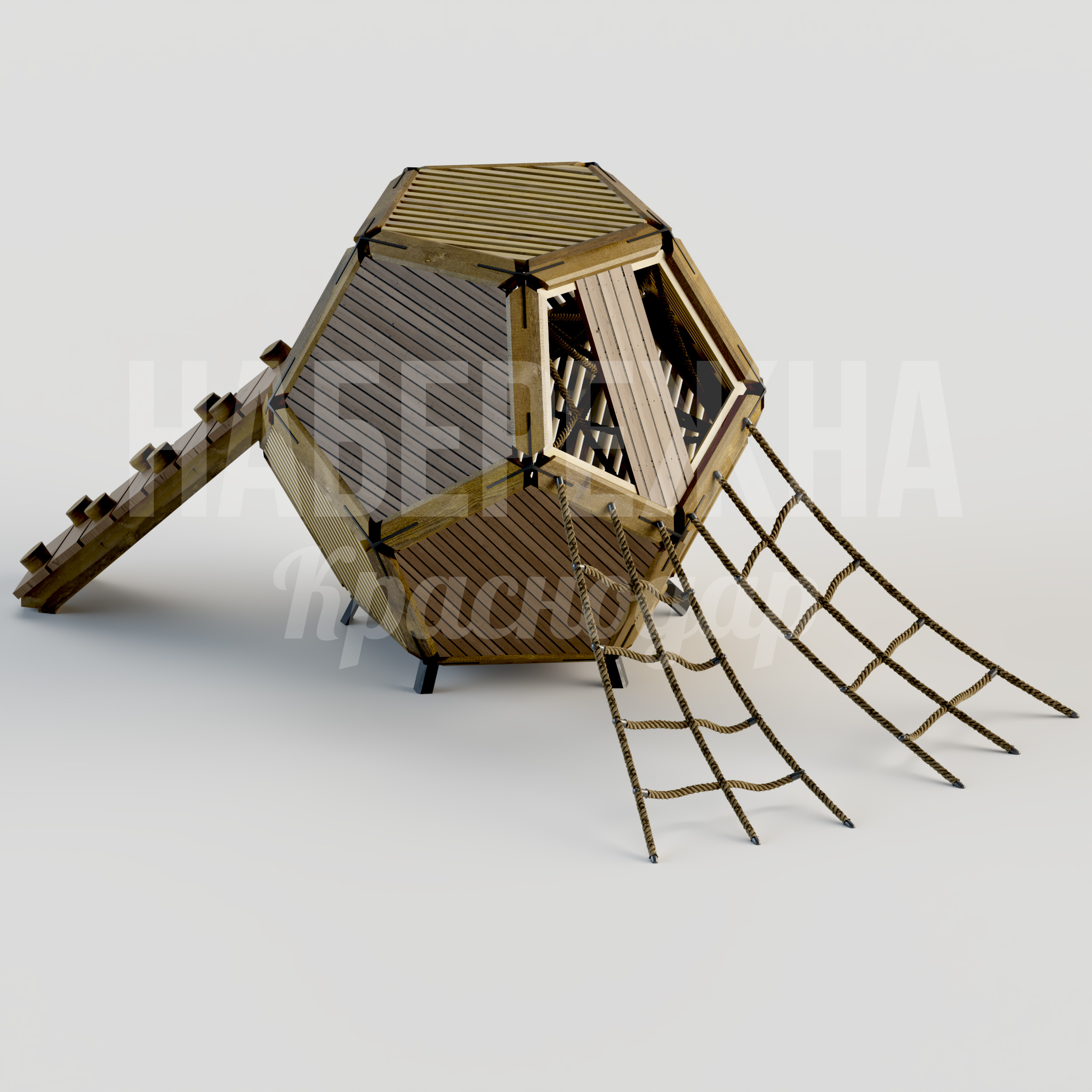 Лазалка Reoypi — купить, MAF-24.046 | Набережна Лазалка Reoypi - купить, 6600x5200x2730 мм, Металл, Дерево