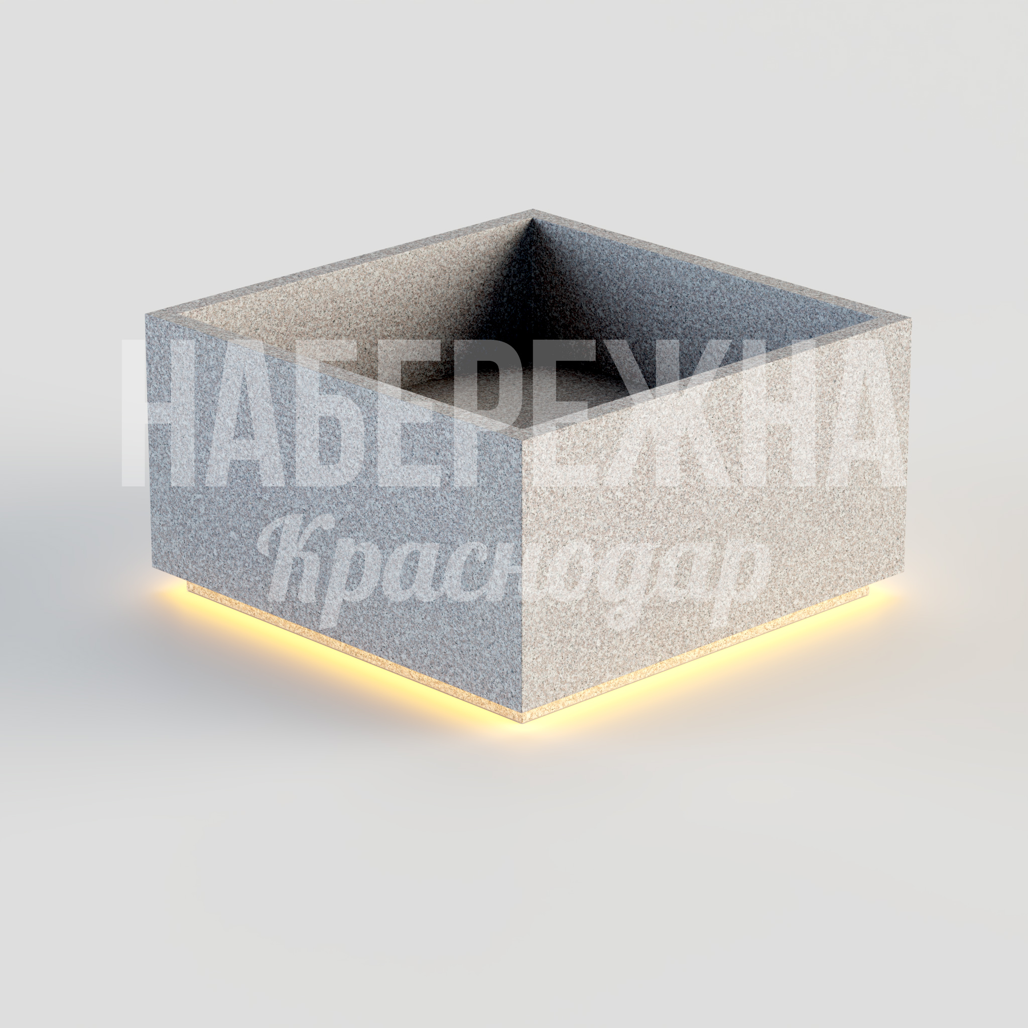 Вазон Nendipta c подсветкой - заказать, Вазоны и цветочницы, Бетон, Подсветка