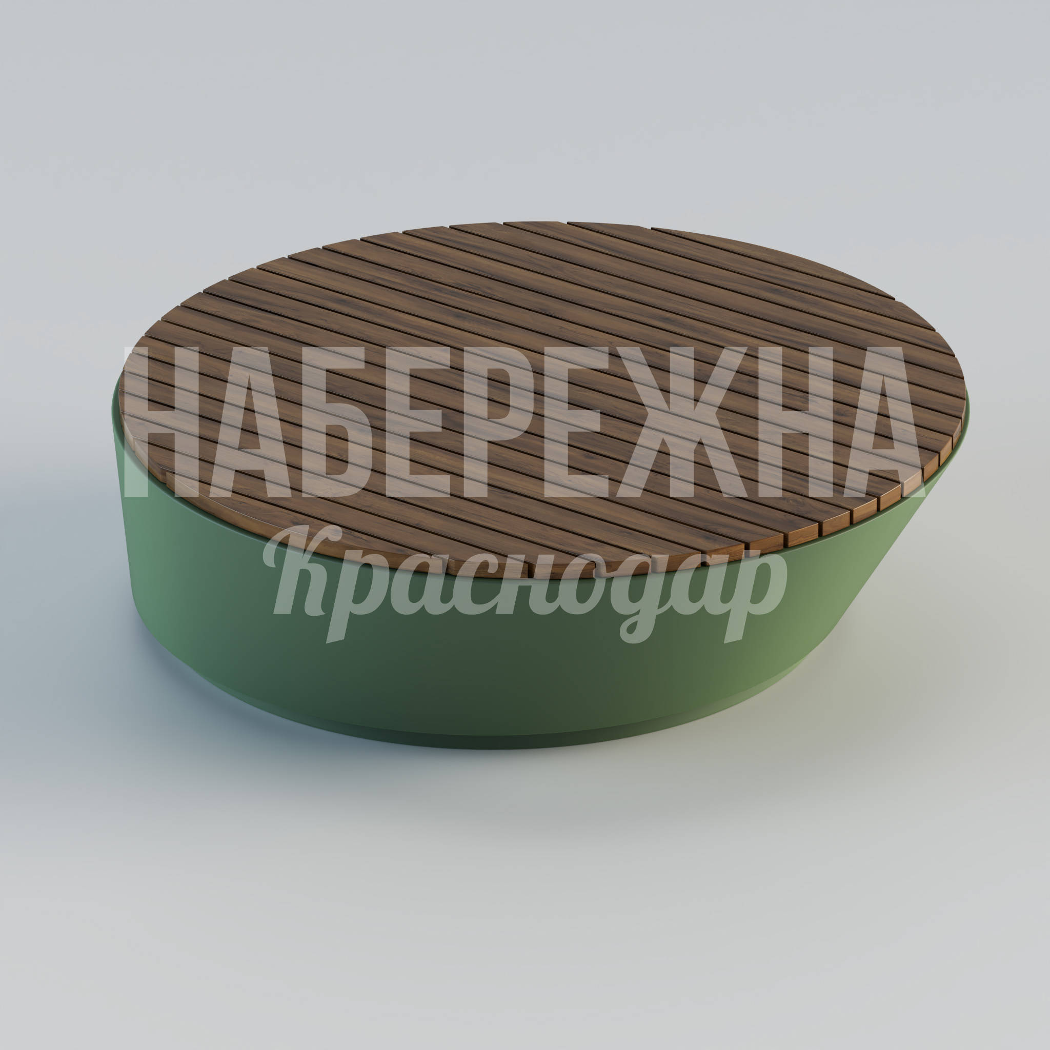 Лавочка Niifbu - купить, 1670x1670x500 мм, Металл, Дерево