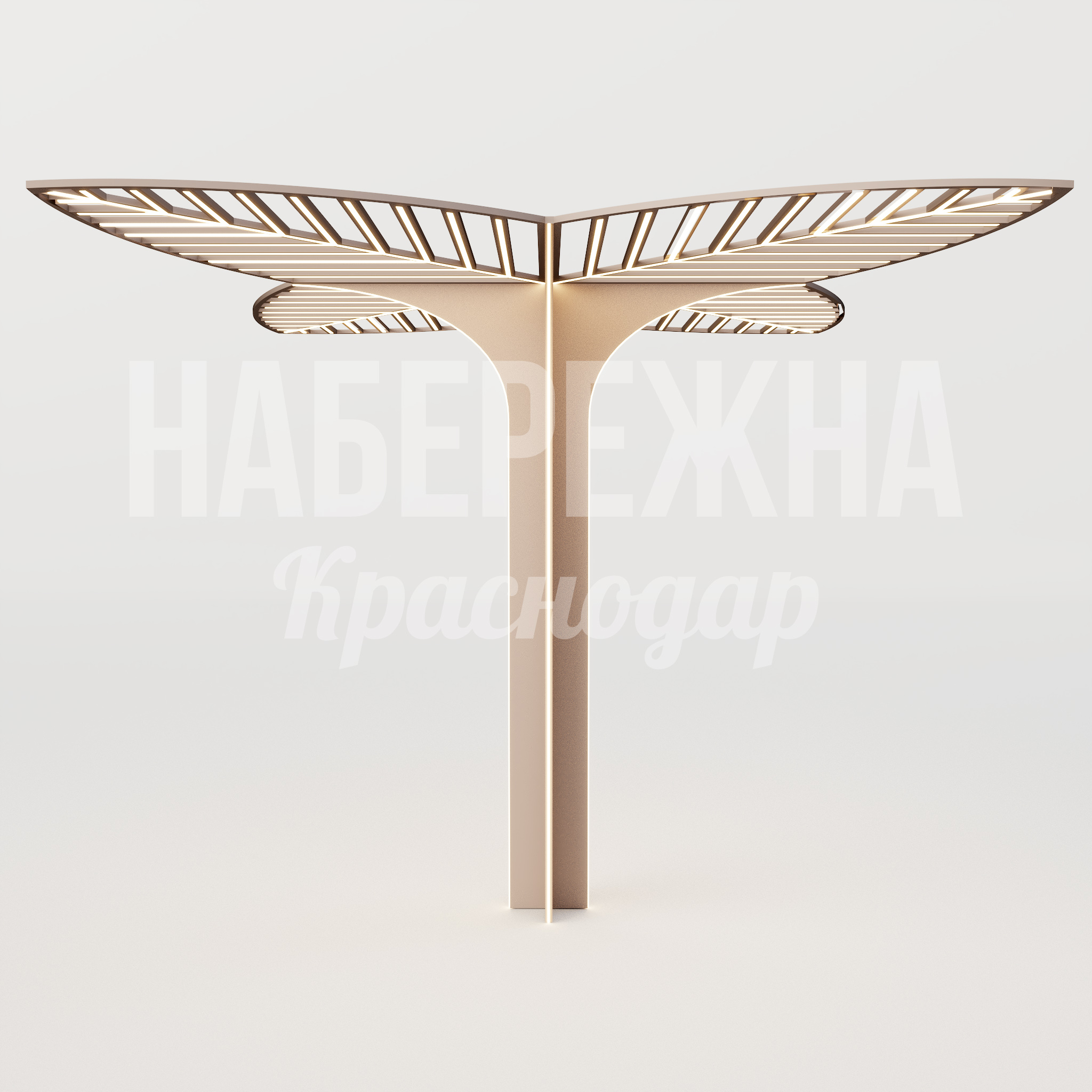 Навес Vurvö — купить, MAF-25.065 | Набережна Навес Vurvö - купить, 10000x10000x6250 мм, Металл, Подсветка