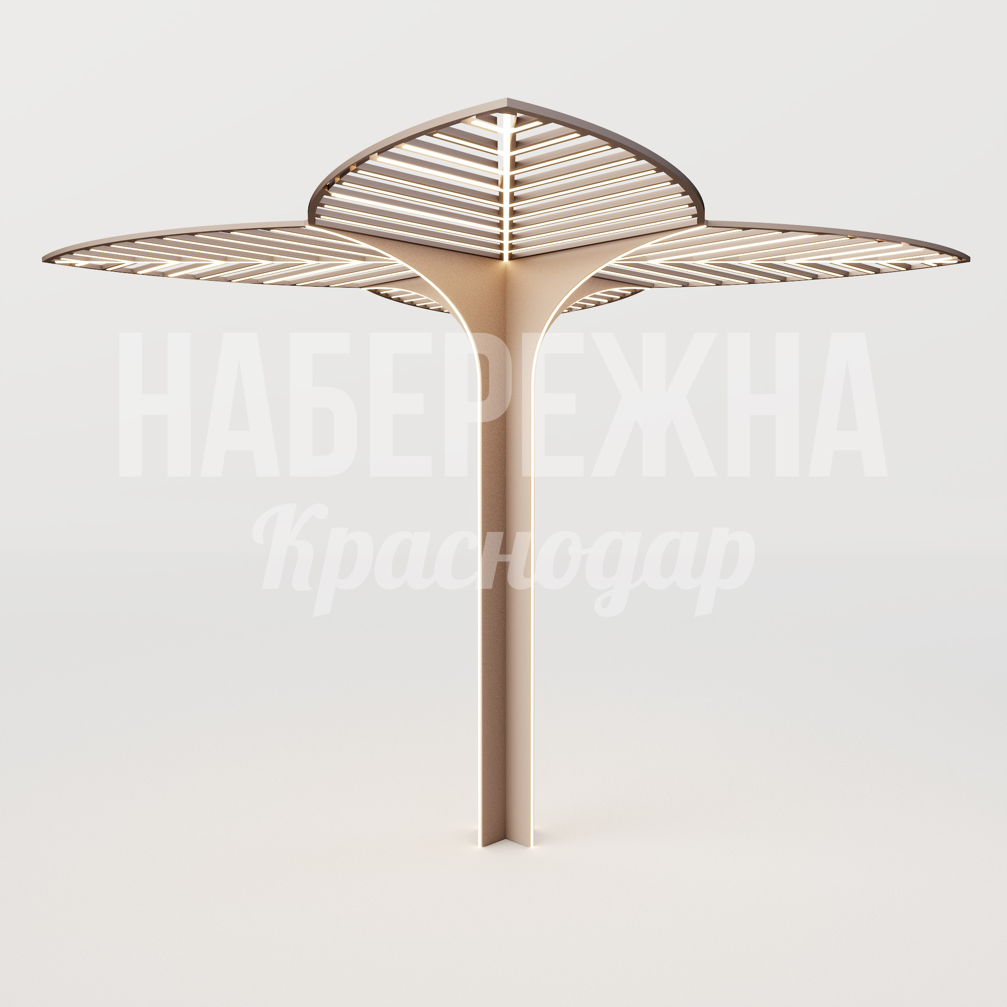 Навес Vurvö — купить, MAF-25.065 | Набережна Навес Vurvö - заказать, Навесы, Металл, Подсветка