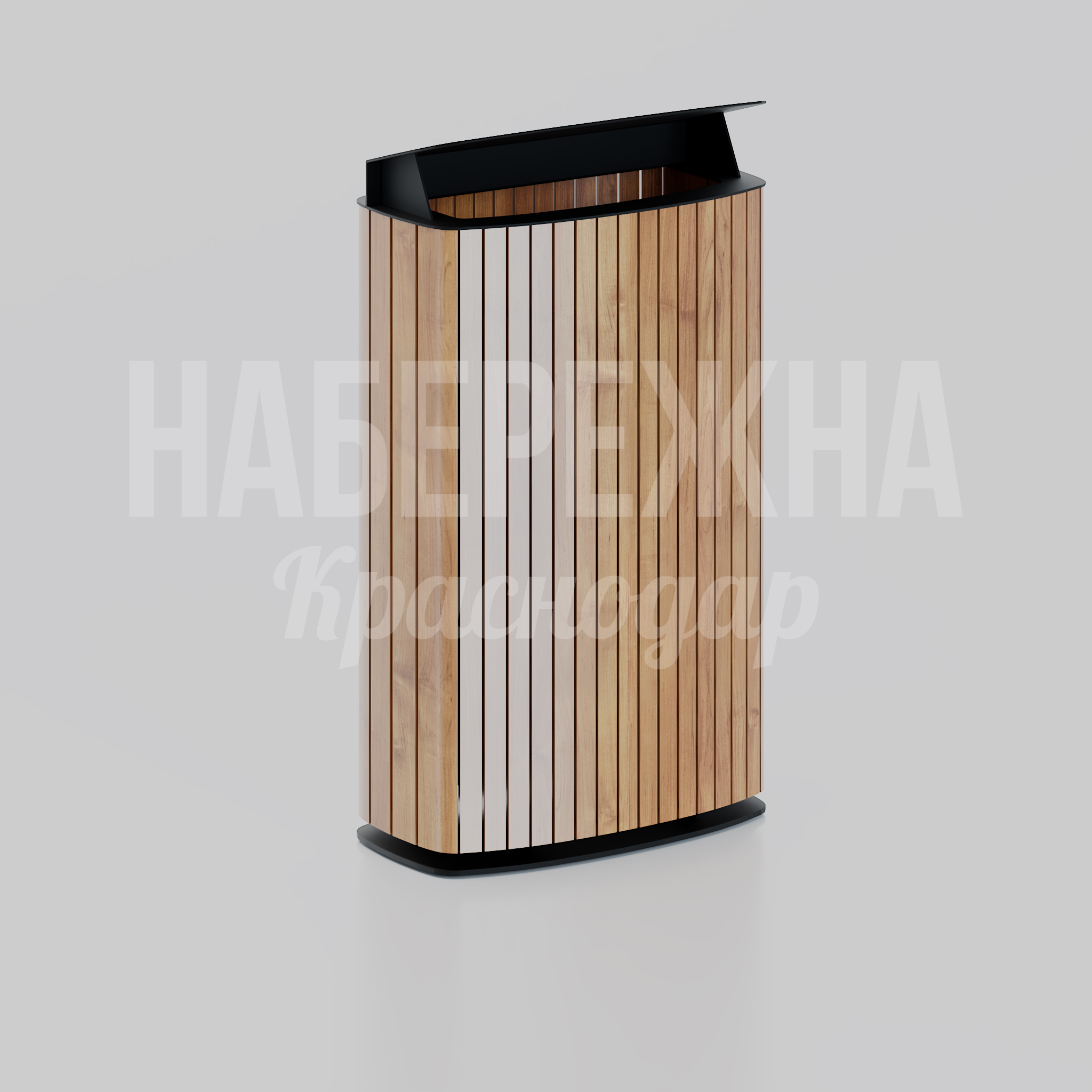 Урна Dahinap — купить, MAF-25.163 | Набережна Урна Dahinap 360x630x1100 мм. MAF-25.163 Урна с деревянной облицовкой и металлическим каркасом. Закрытая крышка защищает от осадков и запахов.