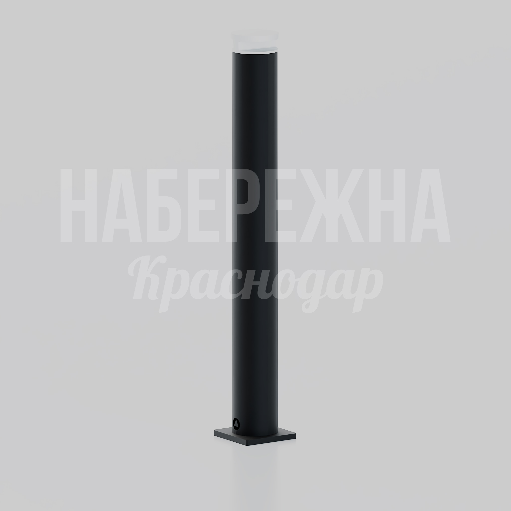 Боллард Tonge 210x210x1000 мм. MAF-25.184 Боллард с подсветкой для зонирования территории. Защита пешеходных зон, выделение маршрутов в темное время.