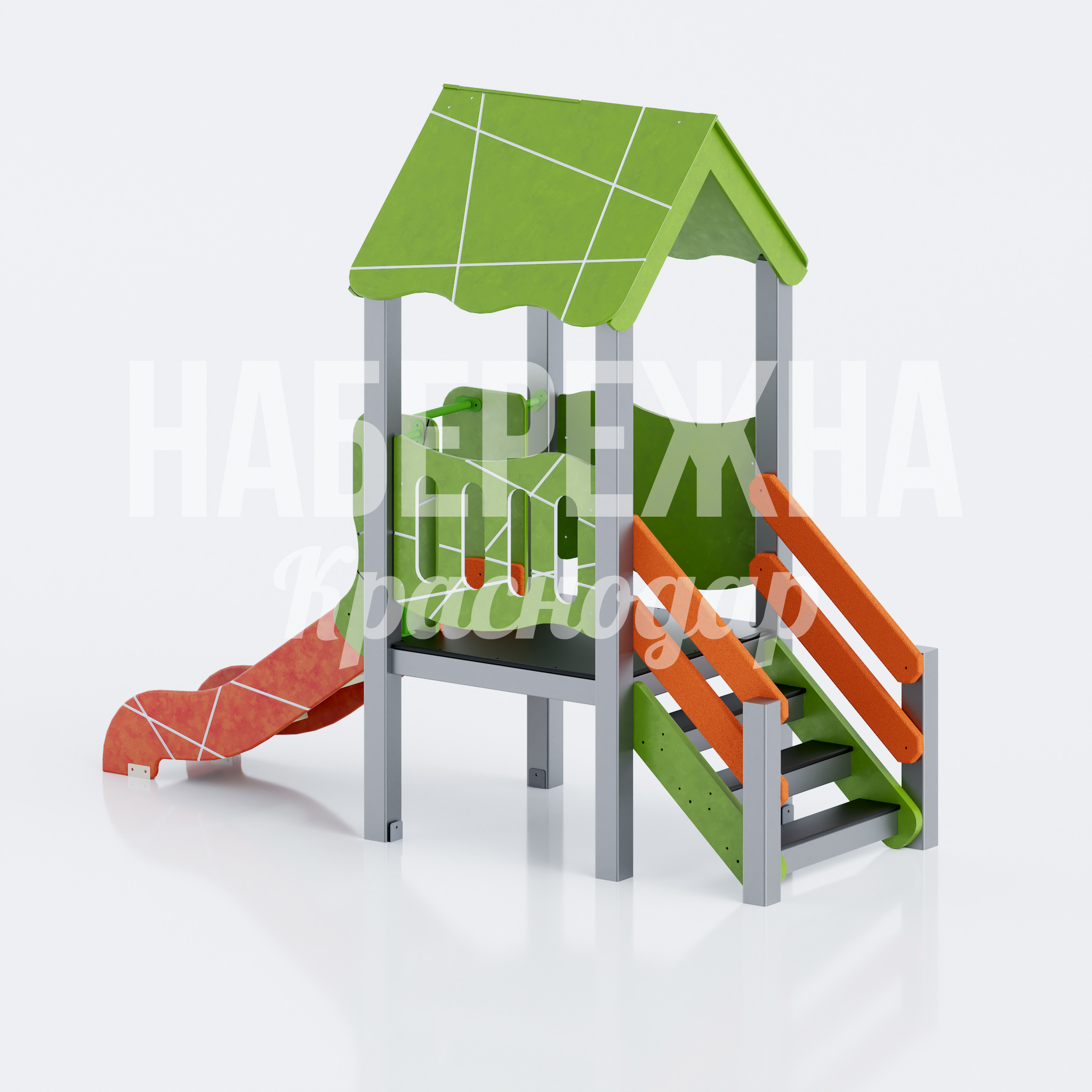 Детская горка Setvekta — купить, MAF-26.078 | Набережна Детская горка Setvekta 1300x3120x3000 мм. MAF-26.078 Детская горка с навесом-домиком, спуском и лестницей. Безопасная конструкция для детских площадок и дворов.