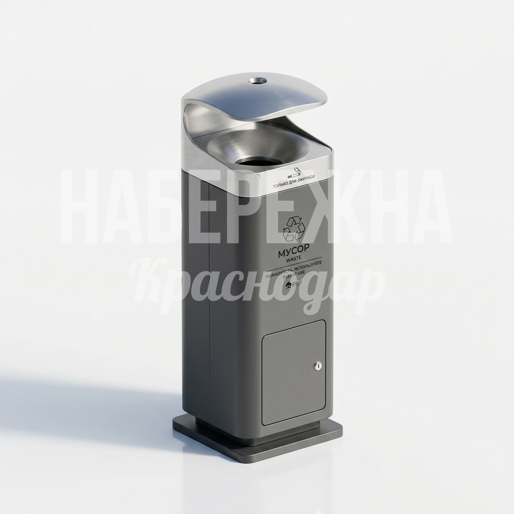 Урна из нержавеющей стали для улицы Yöomitgi Урна из нержавеющей стали для улицы Yöomitgi